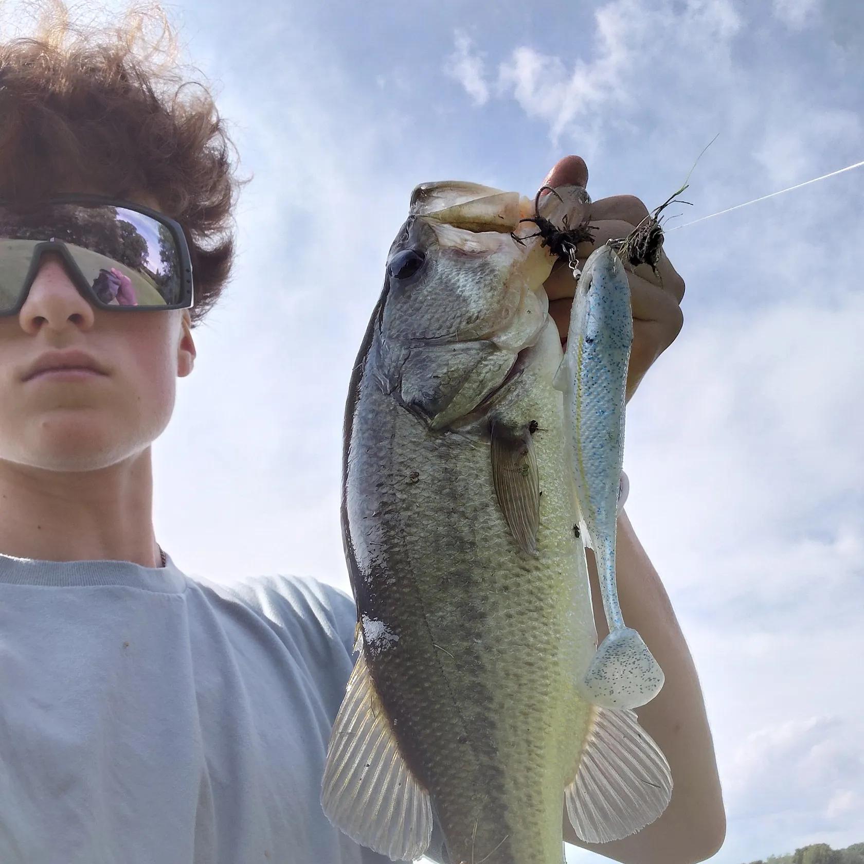 Largemouth bass caught on Fishbrain