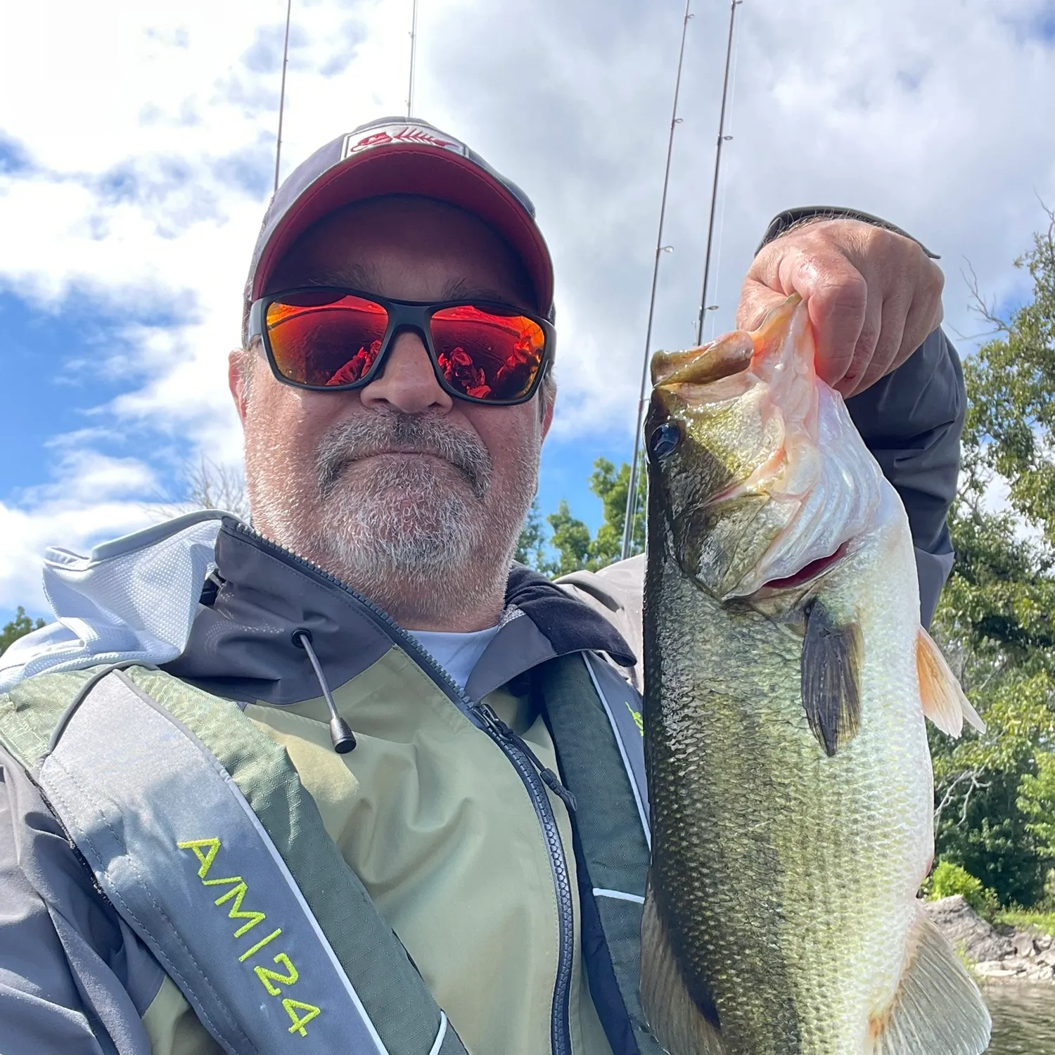 Largemouth bass caught on Fishbrain