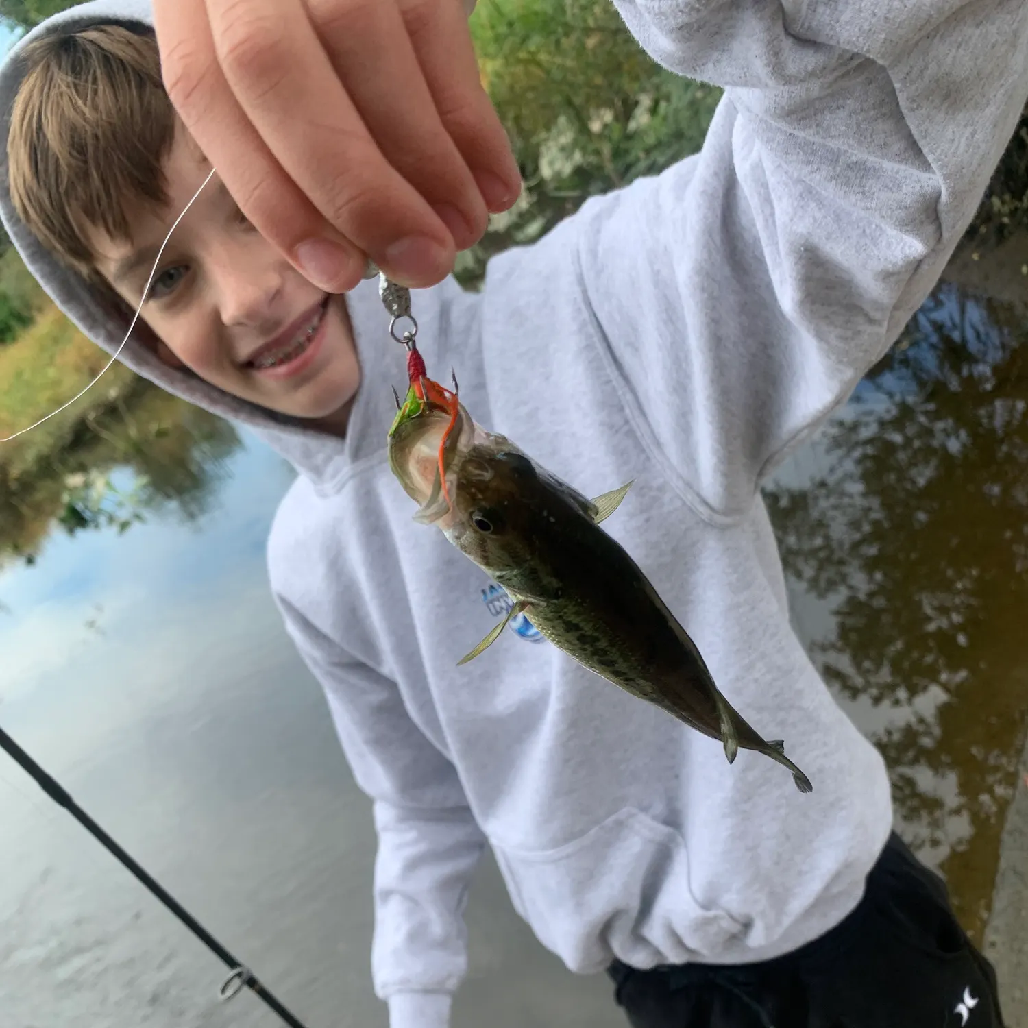 Largemouth bass caught on Fishbrain