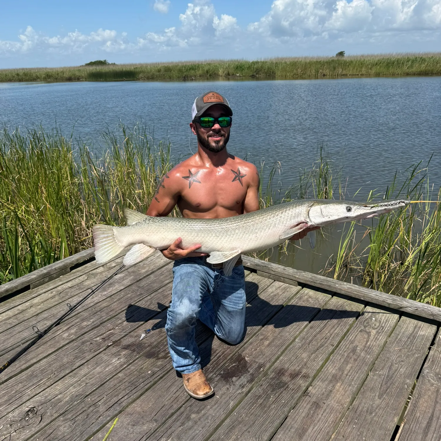 The most recent Alligator gar catches on Fishbrain