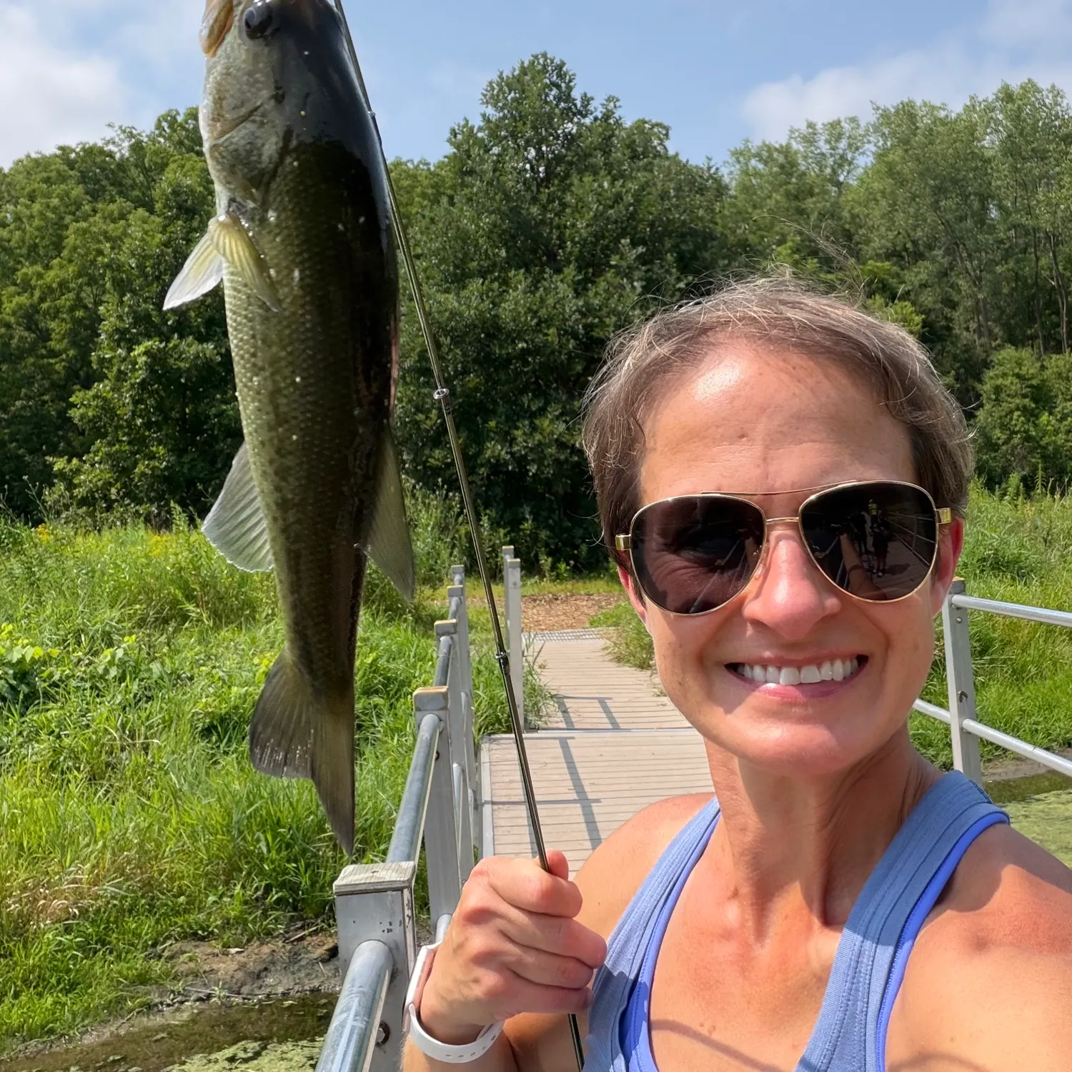 Largemouth bass caught on Fishbrain
