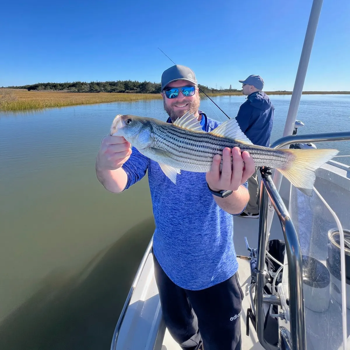 Striped bass caught on Fishbrain