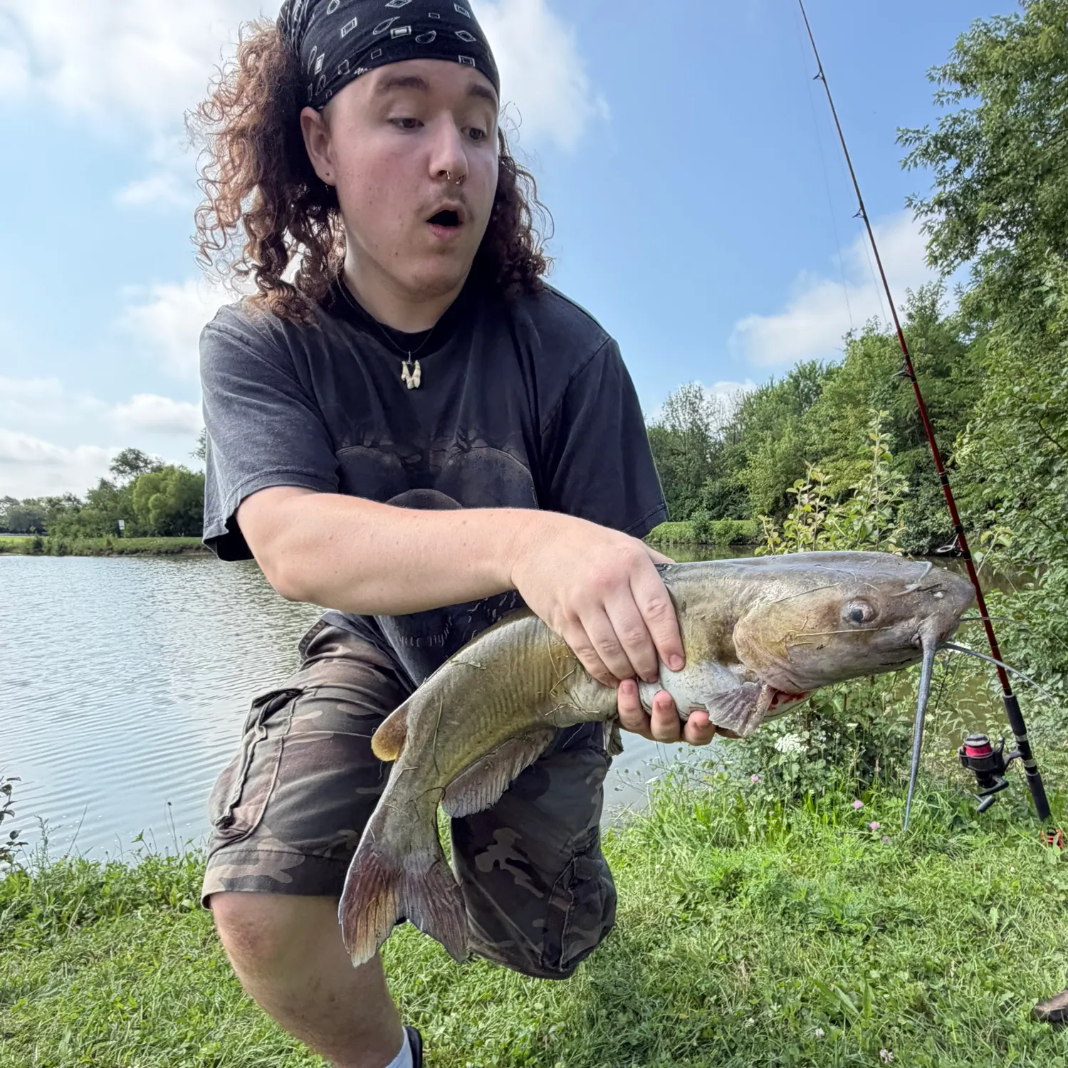 Channel catfish caught on Fishbrain