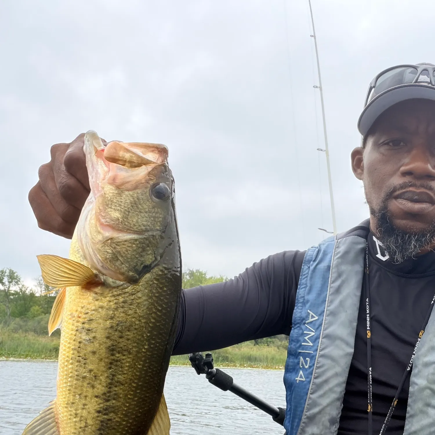 Largemouth bass caught on Fishbrain