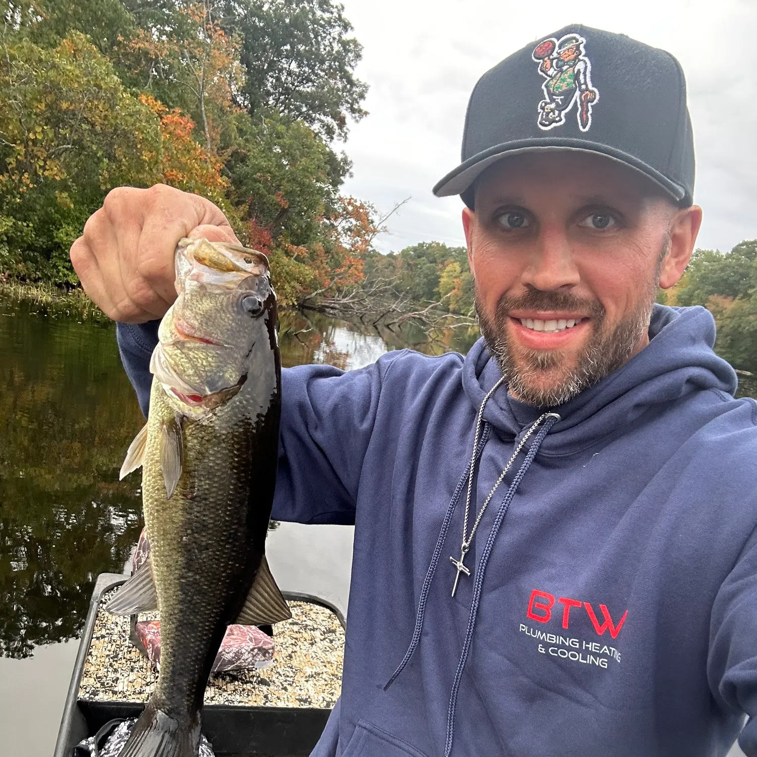 Largemouth bass caught on Fishbrain