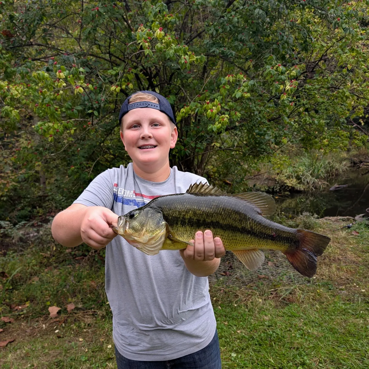 Largemouth bass caught on Fishbrain