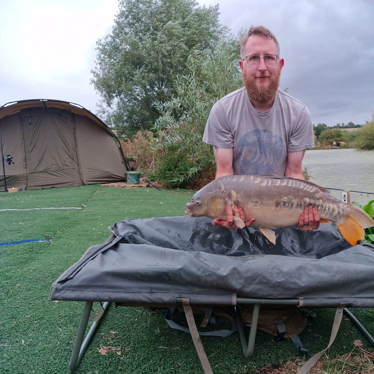 Mirror carp caught on Fishbrain