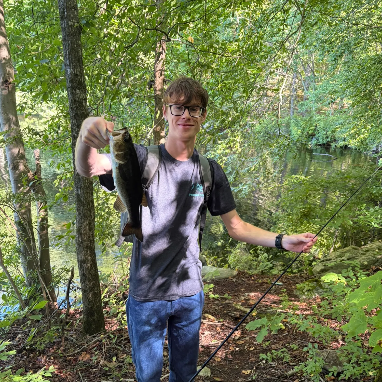 Largemouth bass caught on Fishbrain