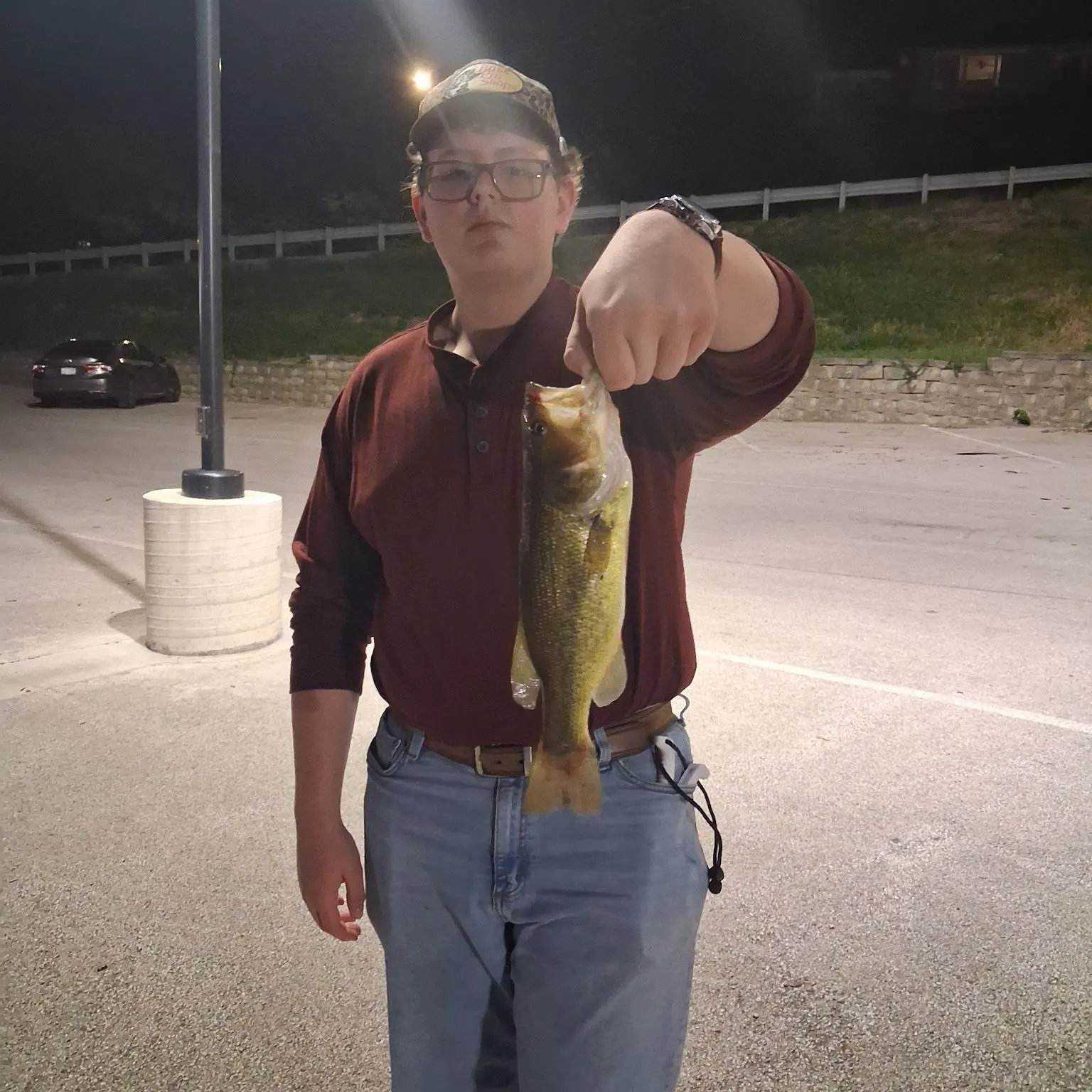 Largemouth bass caught on Fishbrain