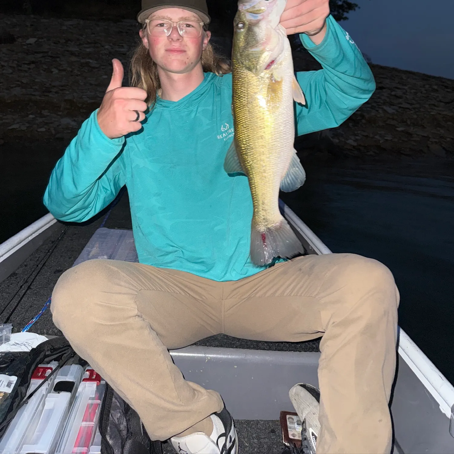 Largemouth bass caught on Fishbrain