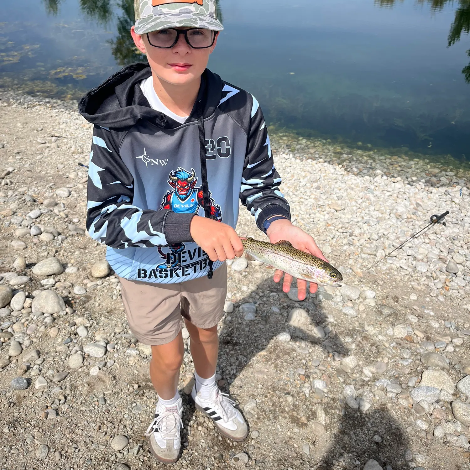 Rainbow trout caught on Fishbrain