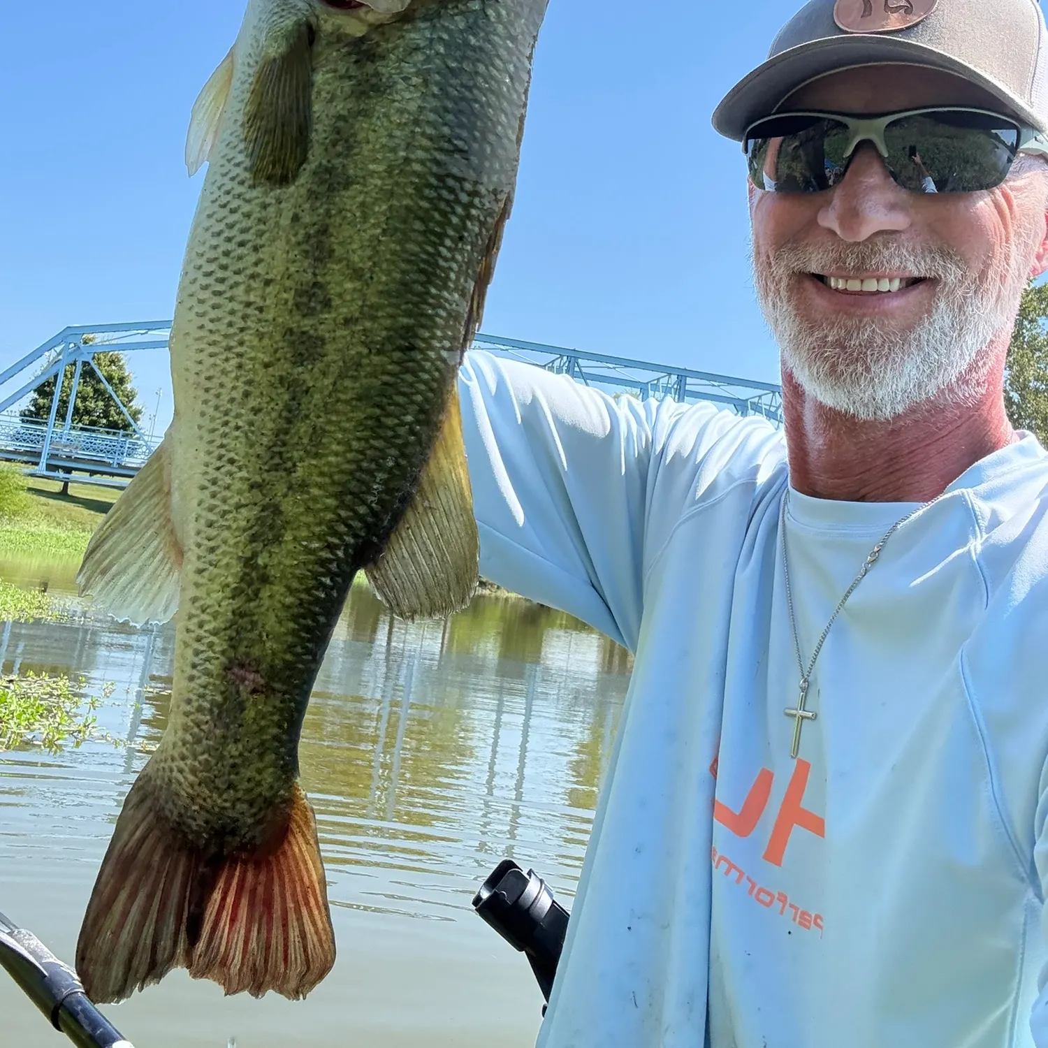 Largemouth bass caught on Fishbrain