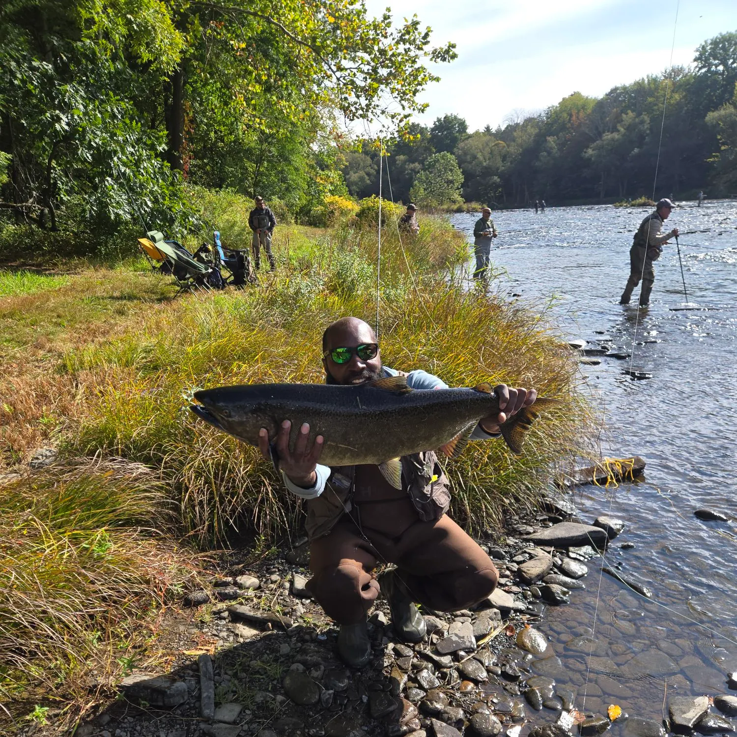 Chinook salmon caught on Fishbrain