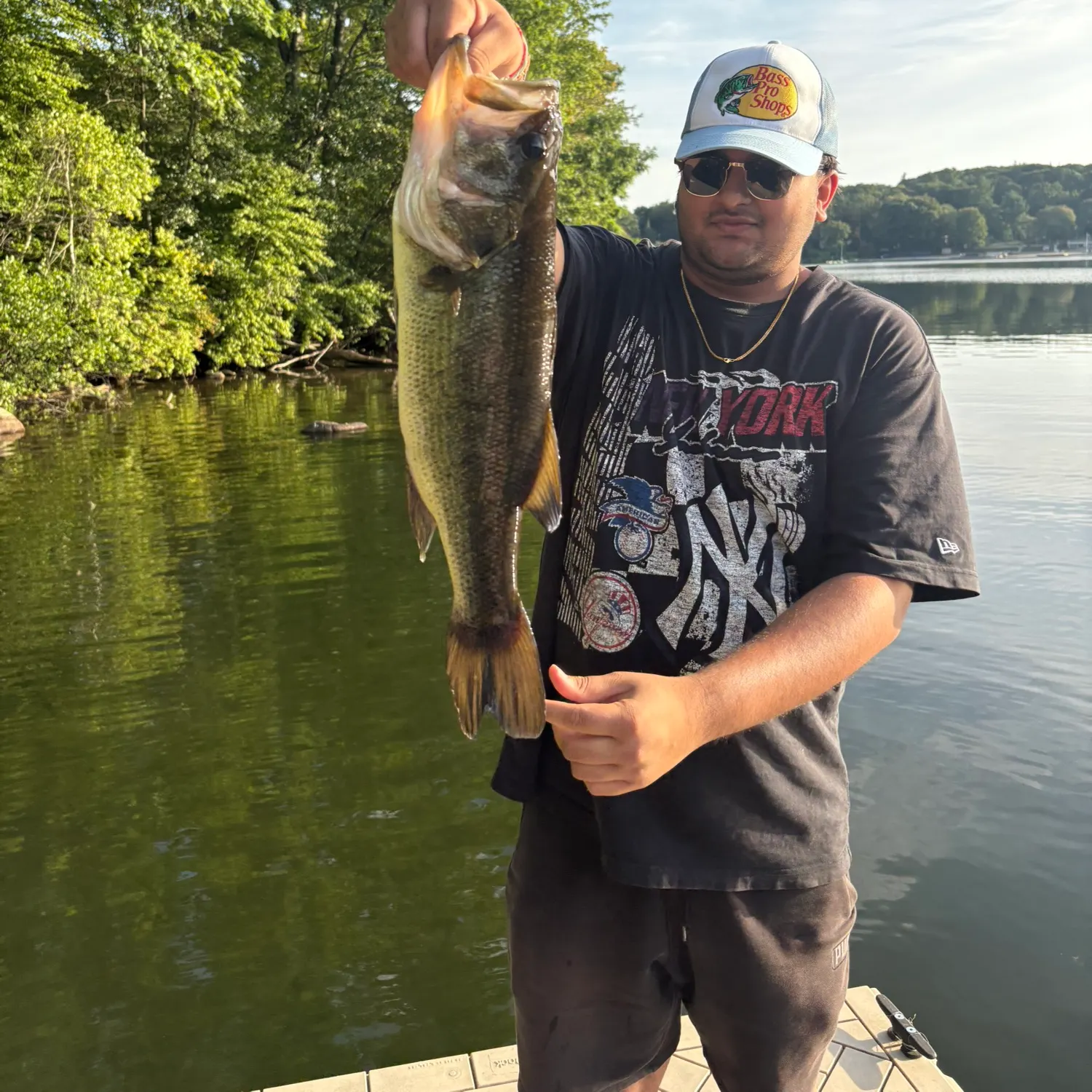 Largemouth bass caught on Fishbrain