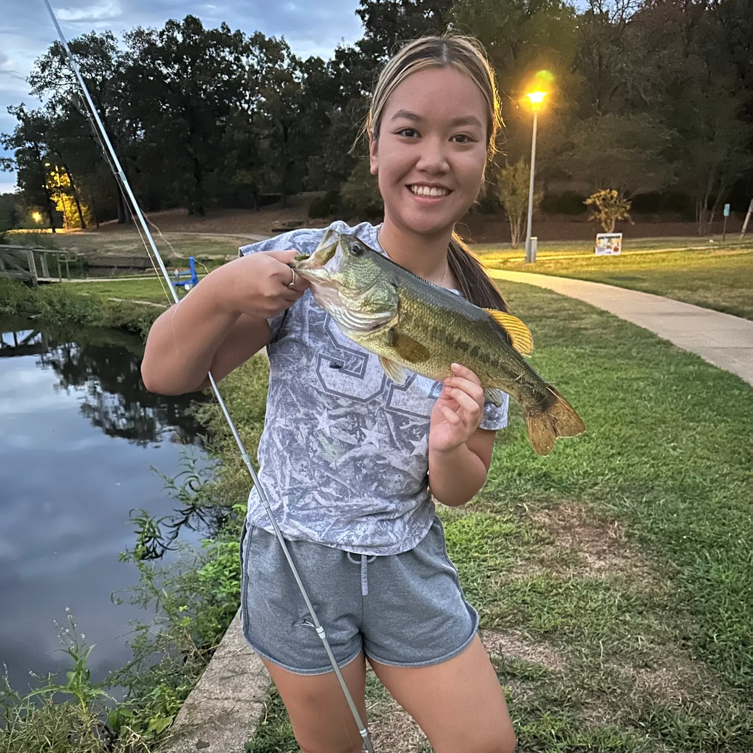 Largemouth bass caught on Fishbrain