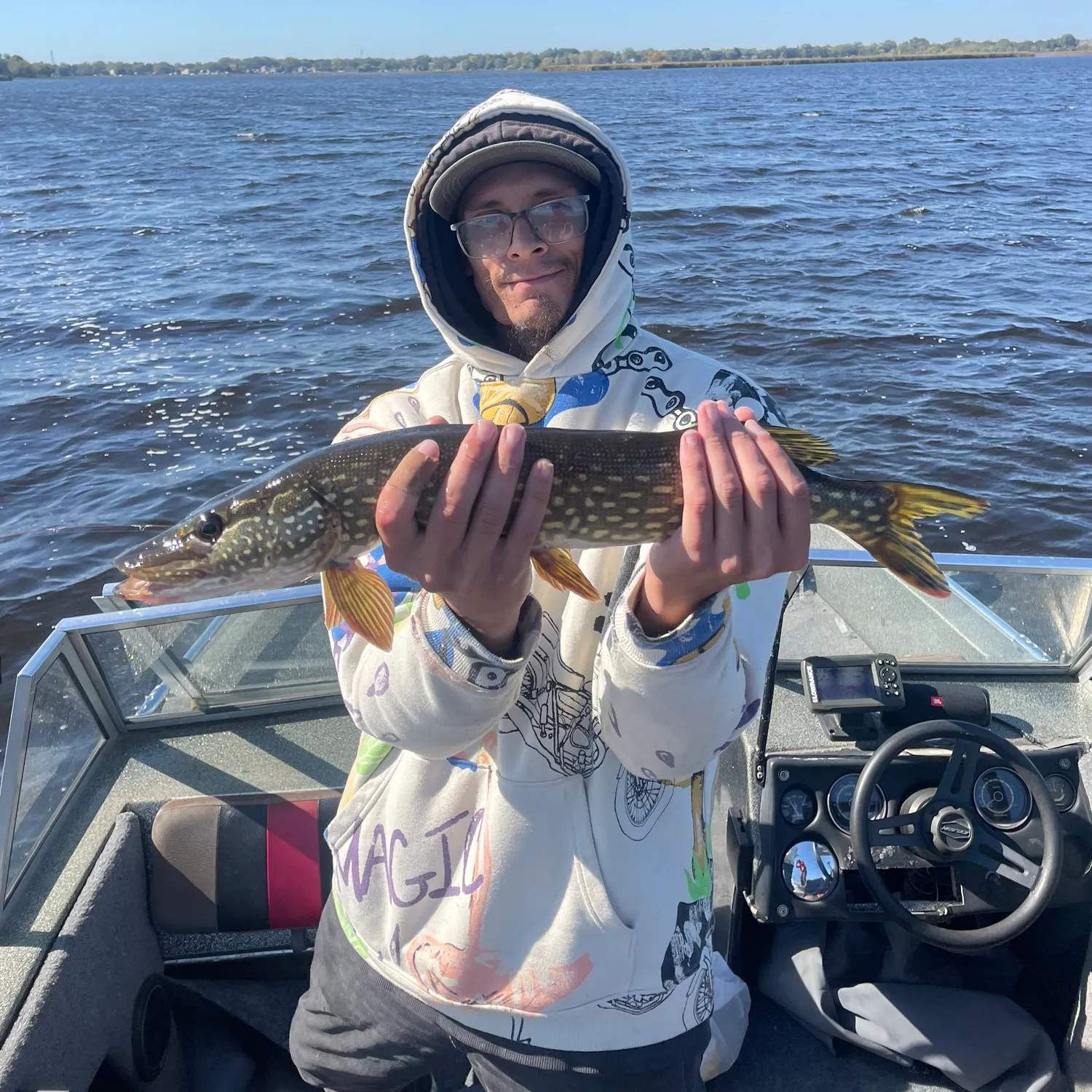 Northern pike caught on Fishbrain