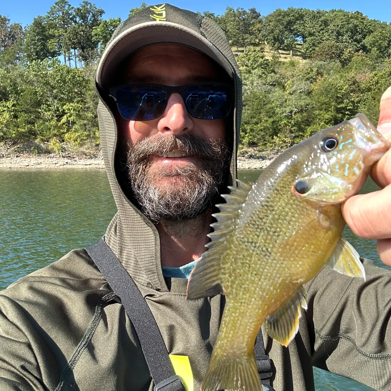 Green sunfish caught on Fishbrain