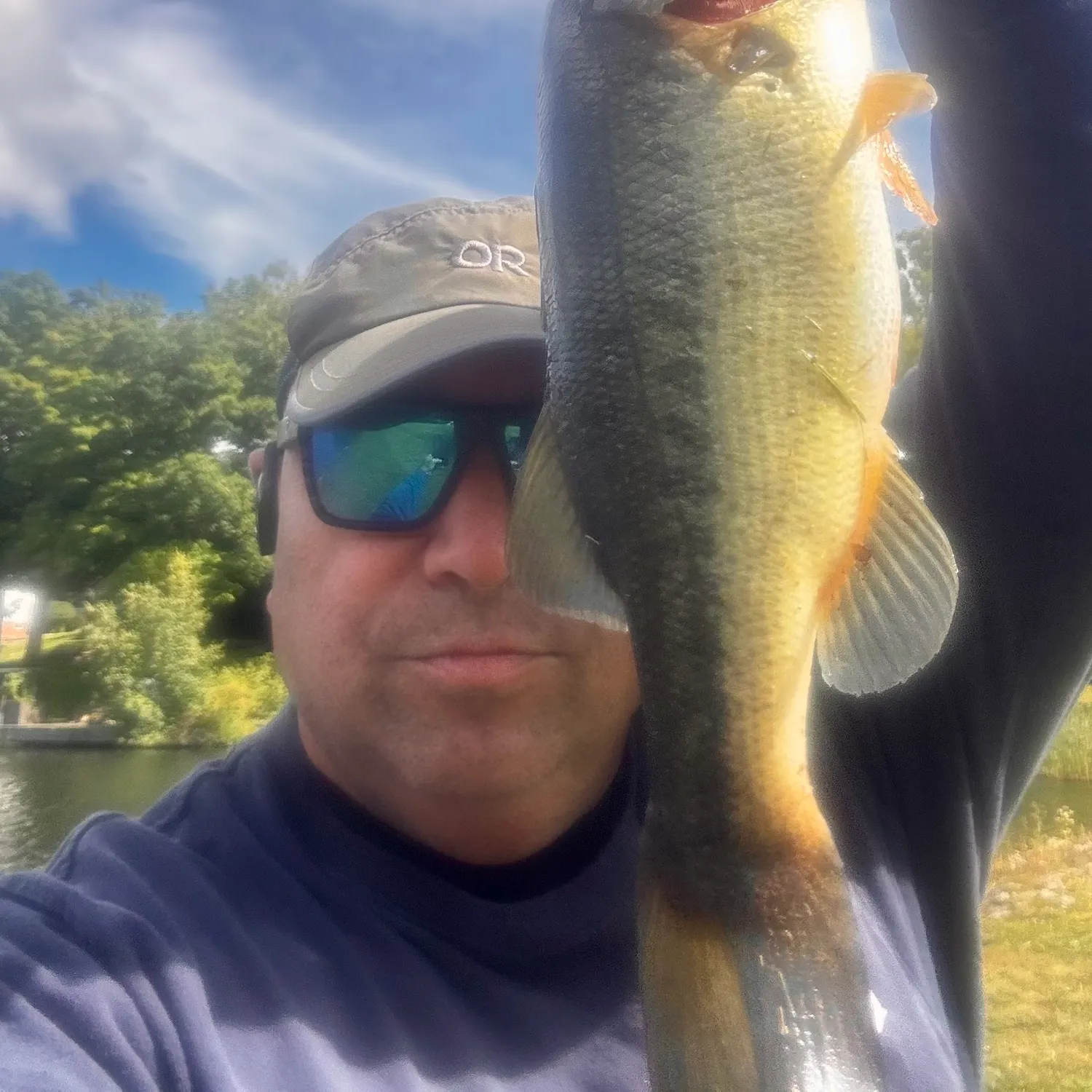 Largemouth bass caught on Fishbrain