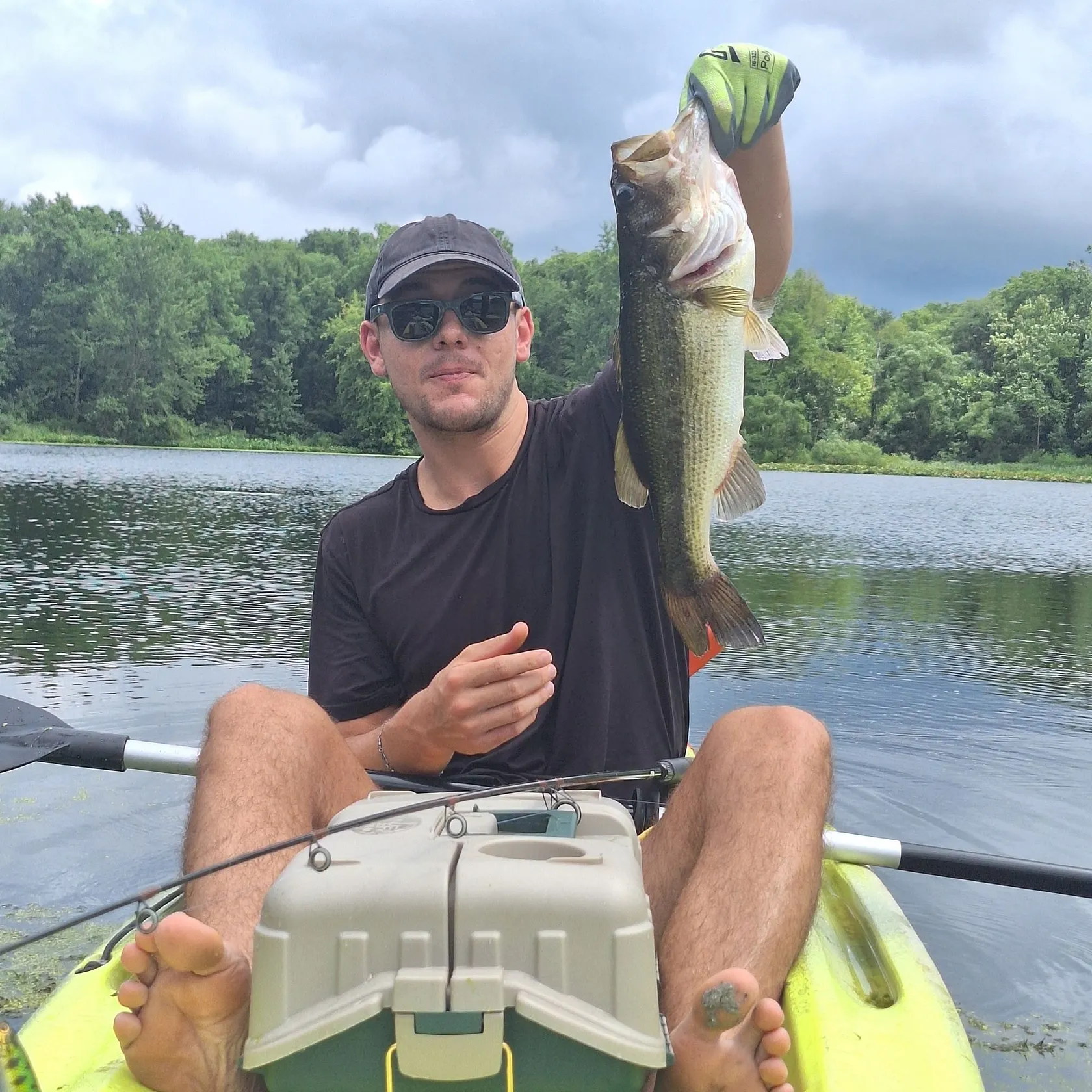 Largemouth bass caught on Fishbrain