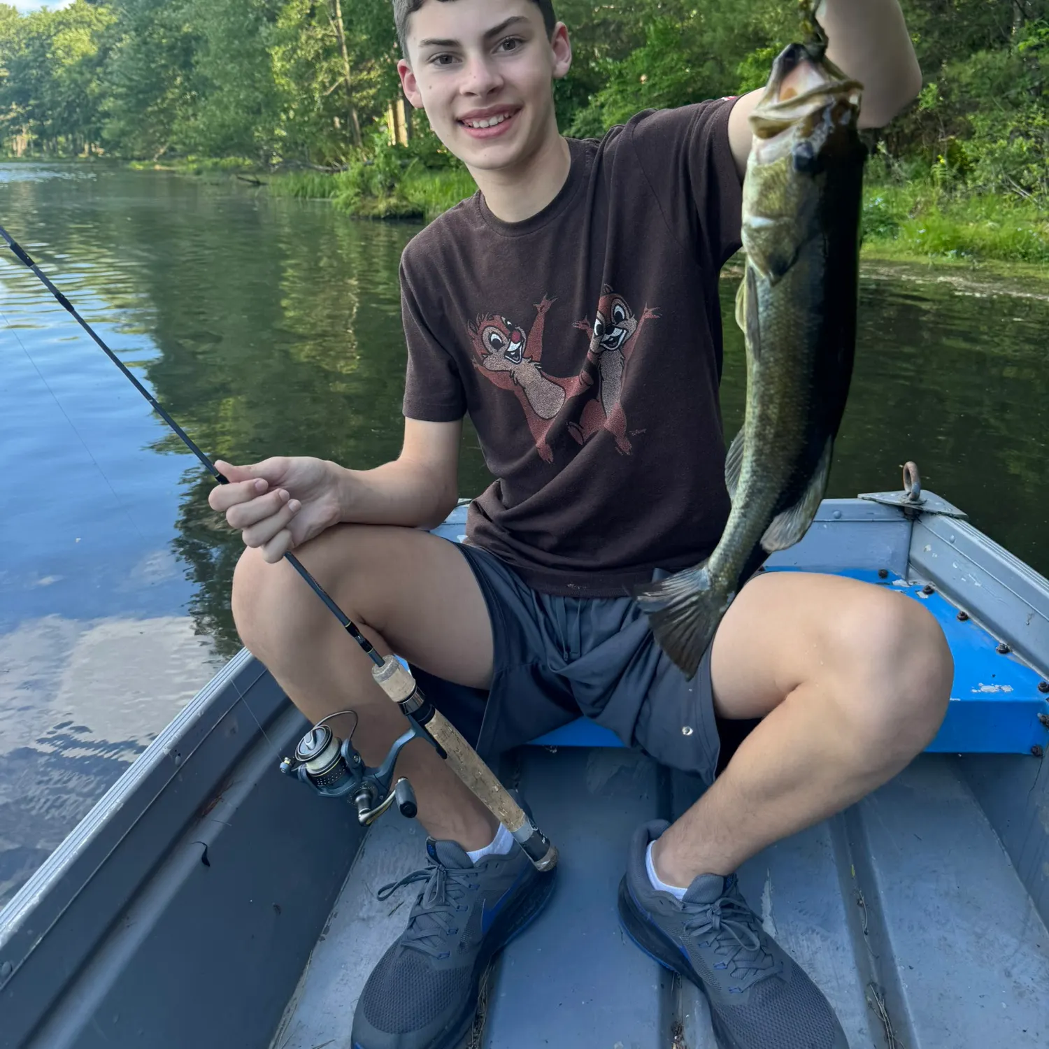 Largemouth bass caught on Fishbrain