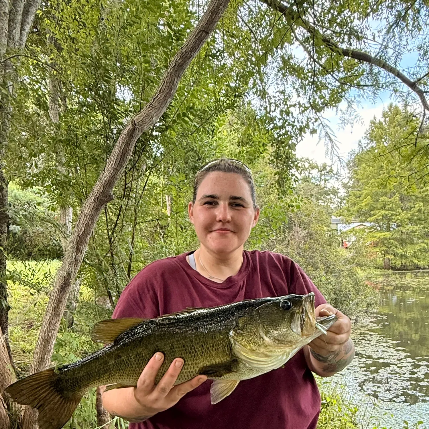 Largemouth bass caught on Fishbrain