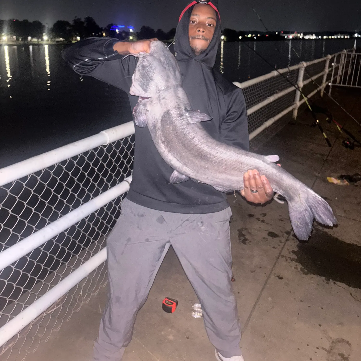 Blue catfish caught on Fishbrain