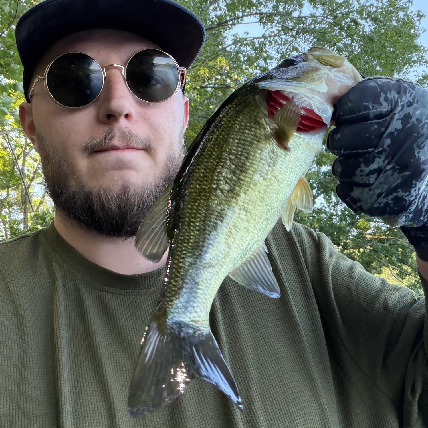 Largemouth bass caught on Fishbrain