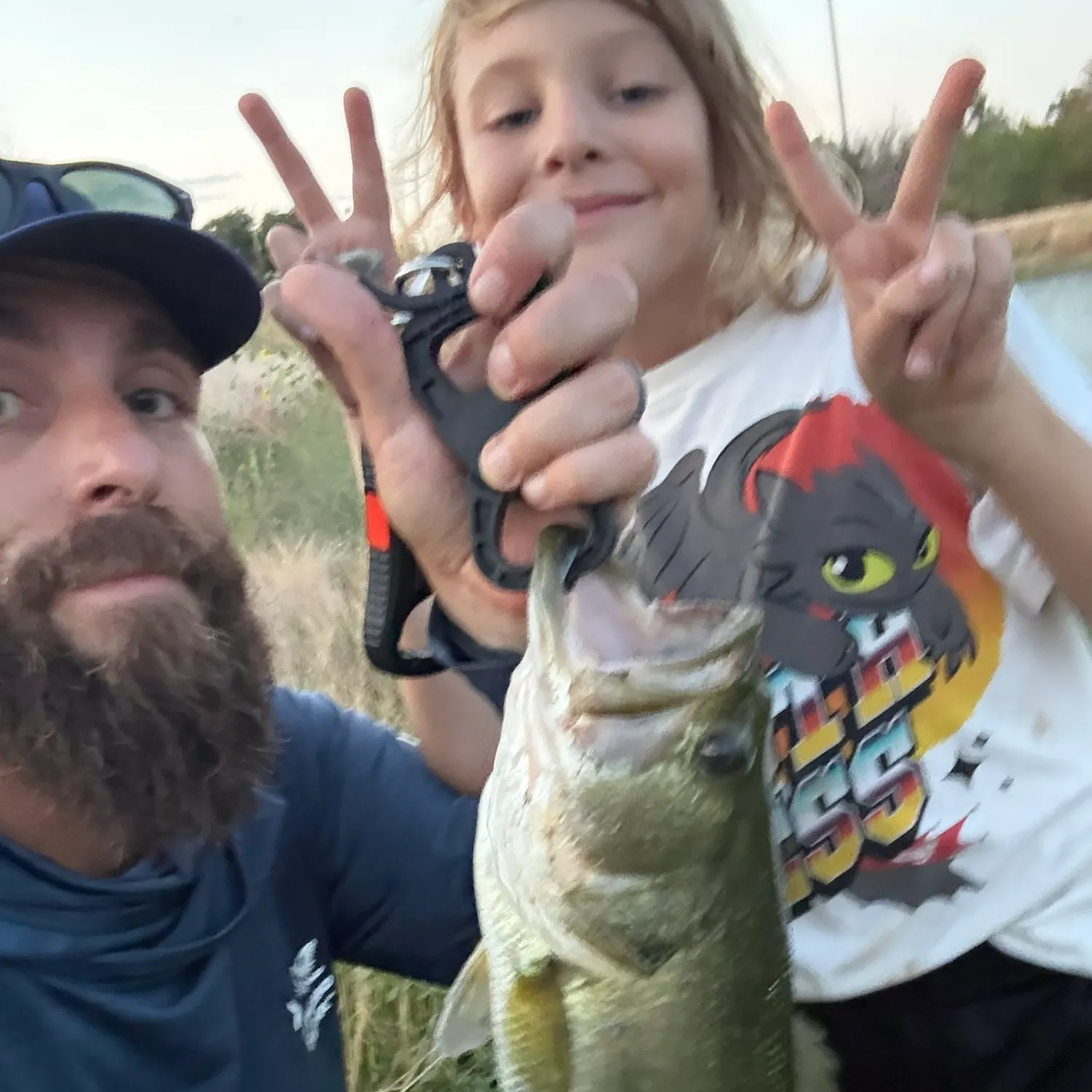Largemouth bass caught on Fishbrain