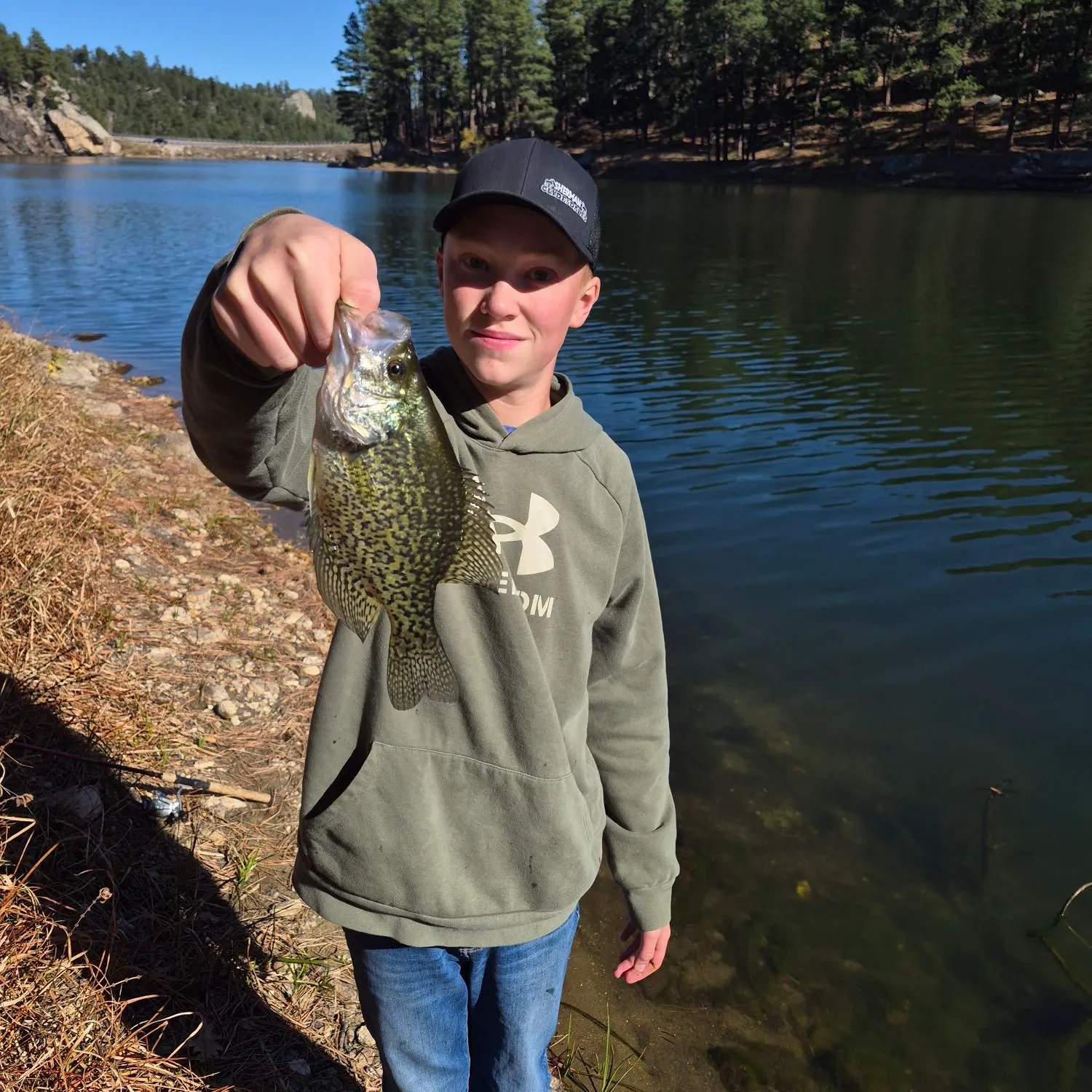 Black crappie caught on Fishbrain