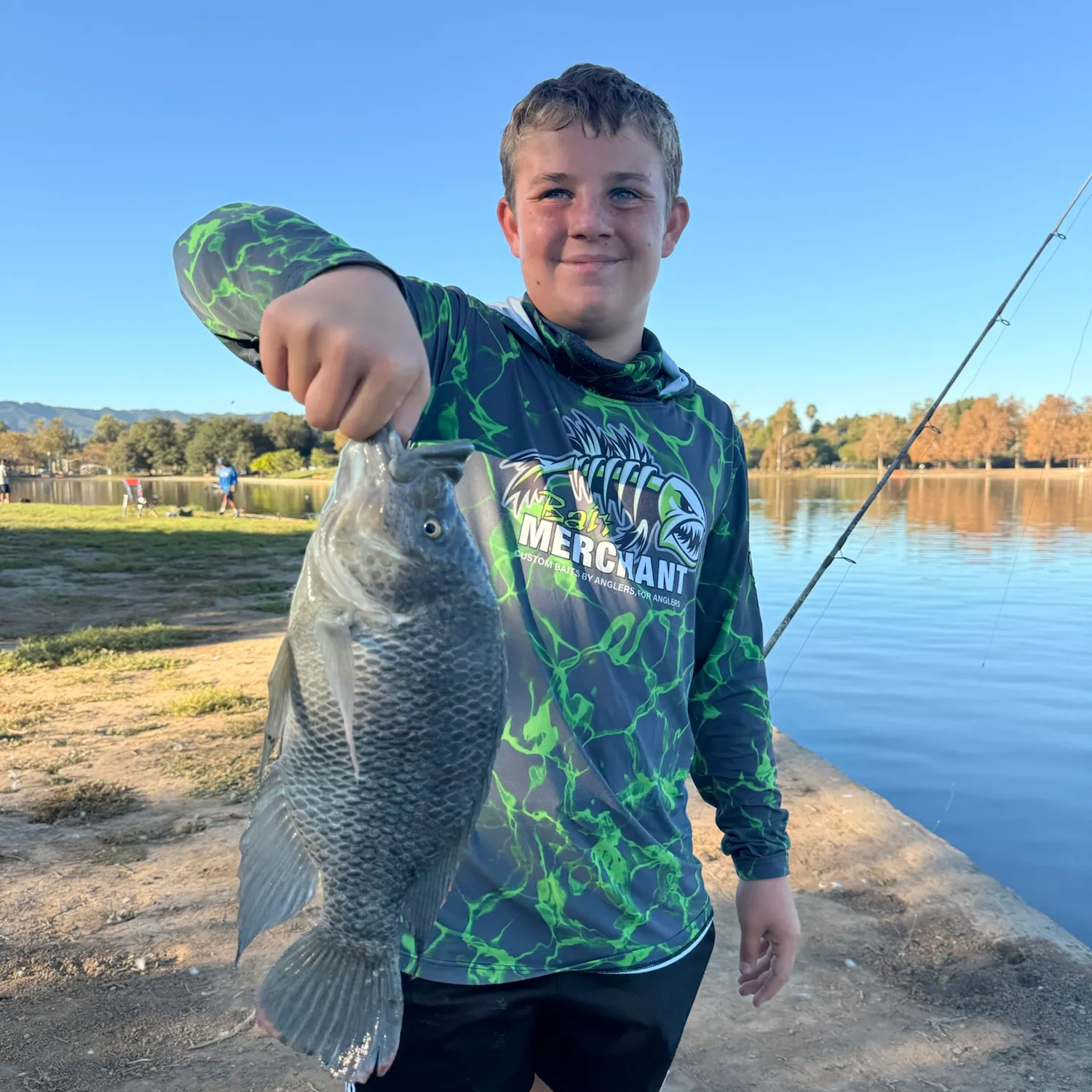 Blue tilapia caught on Fishbrain