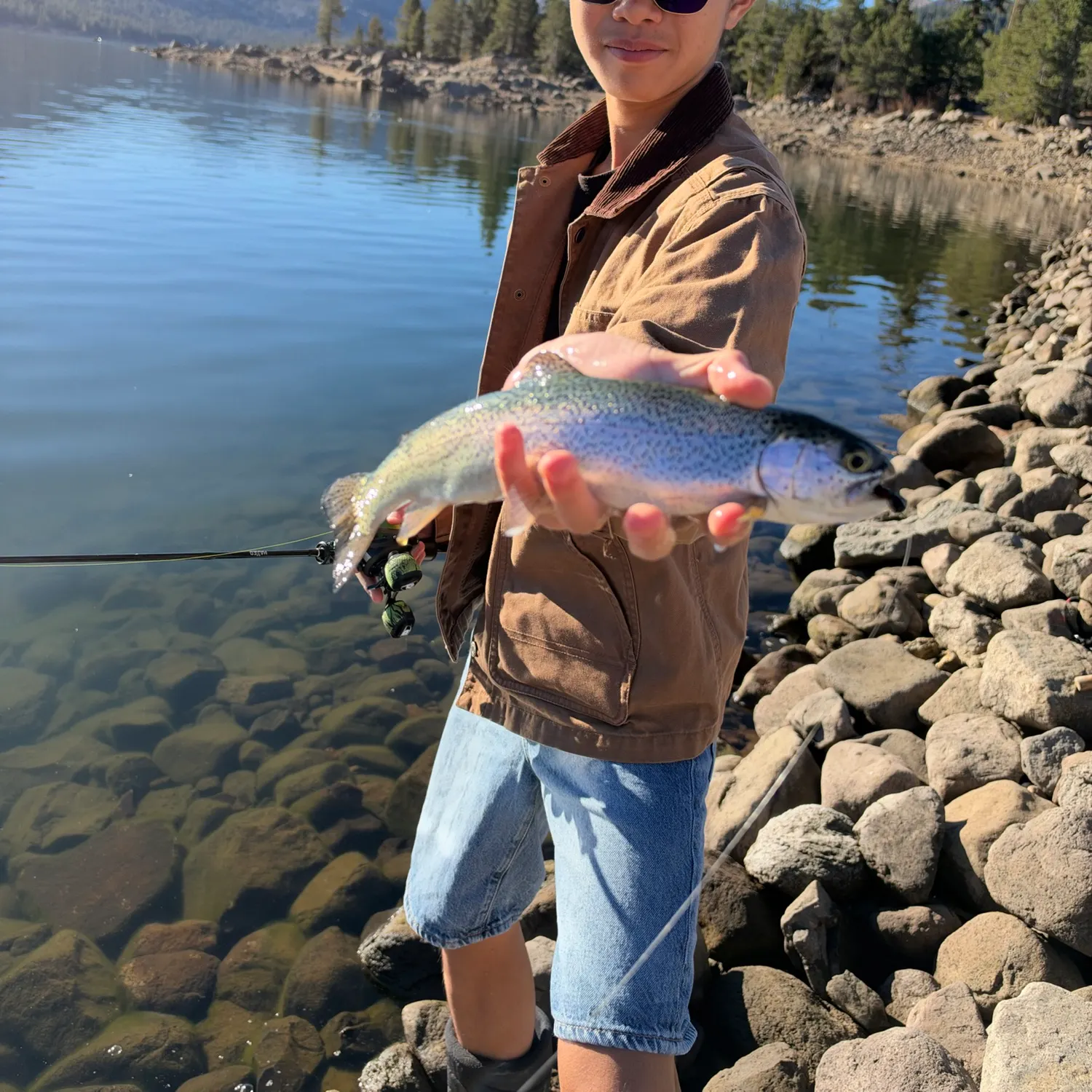 Rainbow trout caught on Fishbrain