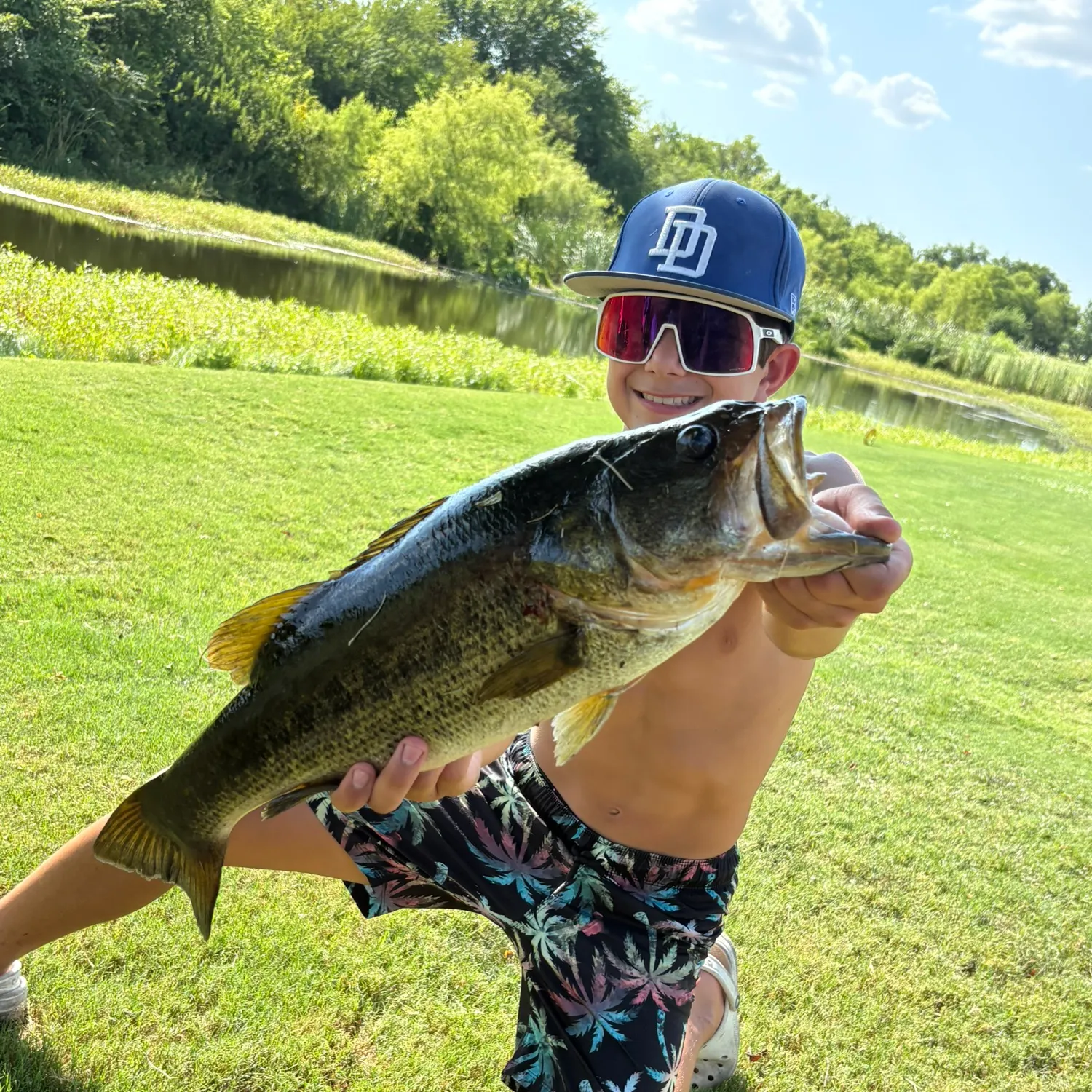 Largemouth bass caught on Fishbrain
