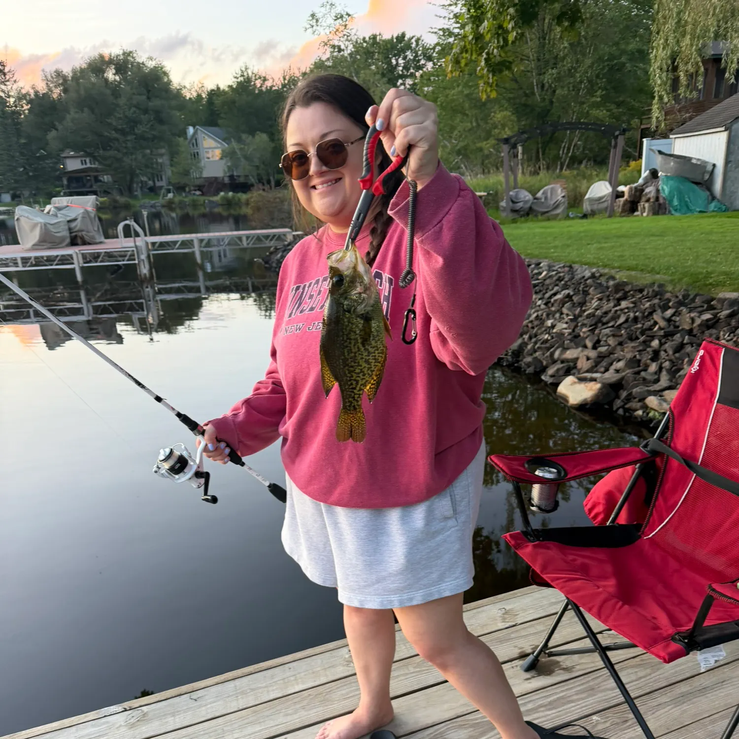Black crappie caught on Fishbrain