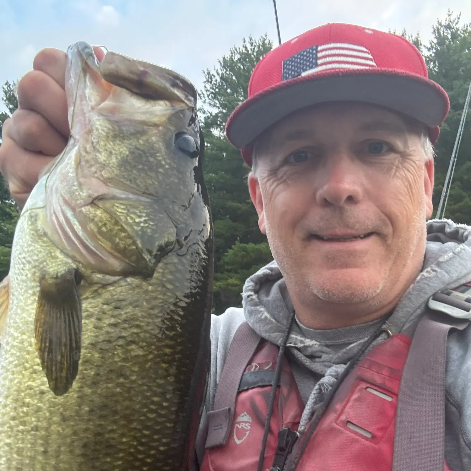 Largemouth bass caught on Fishbrain