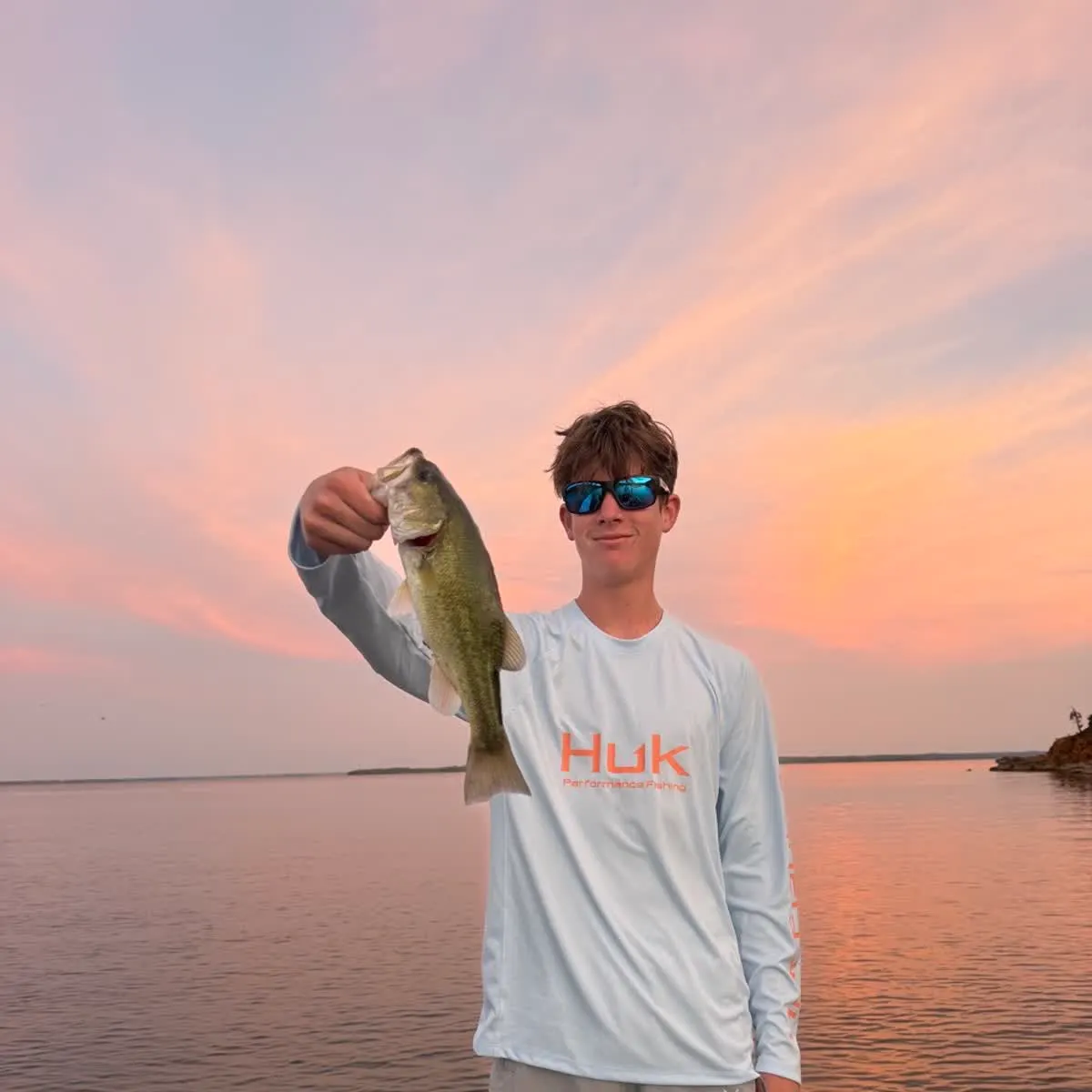 Largemouth bass caught on Fishbrain