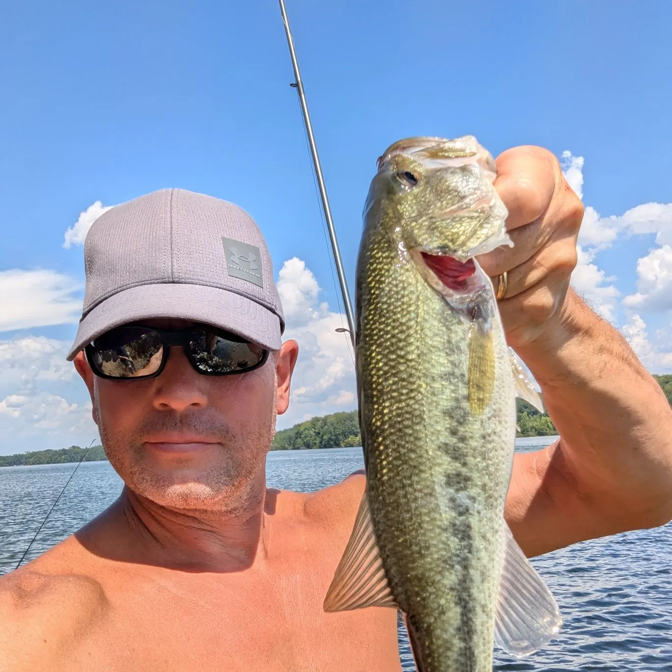 Largemouth bass caught on Fishbrain