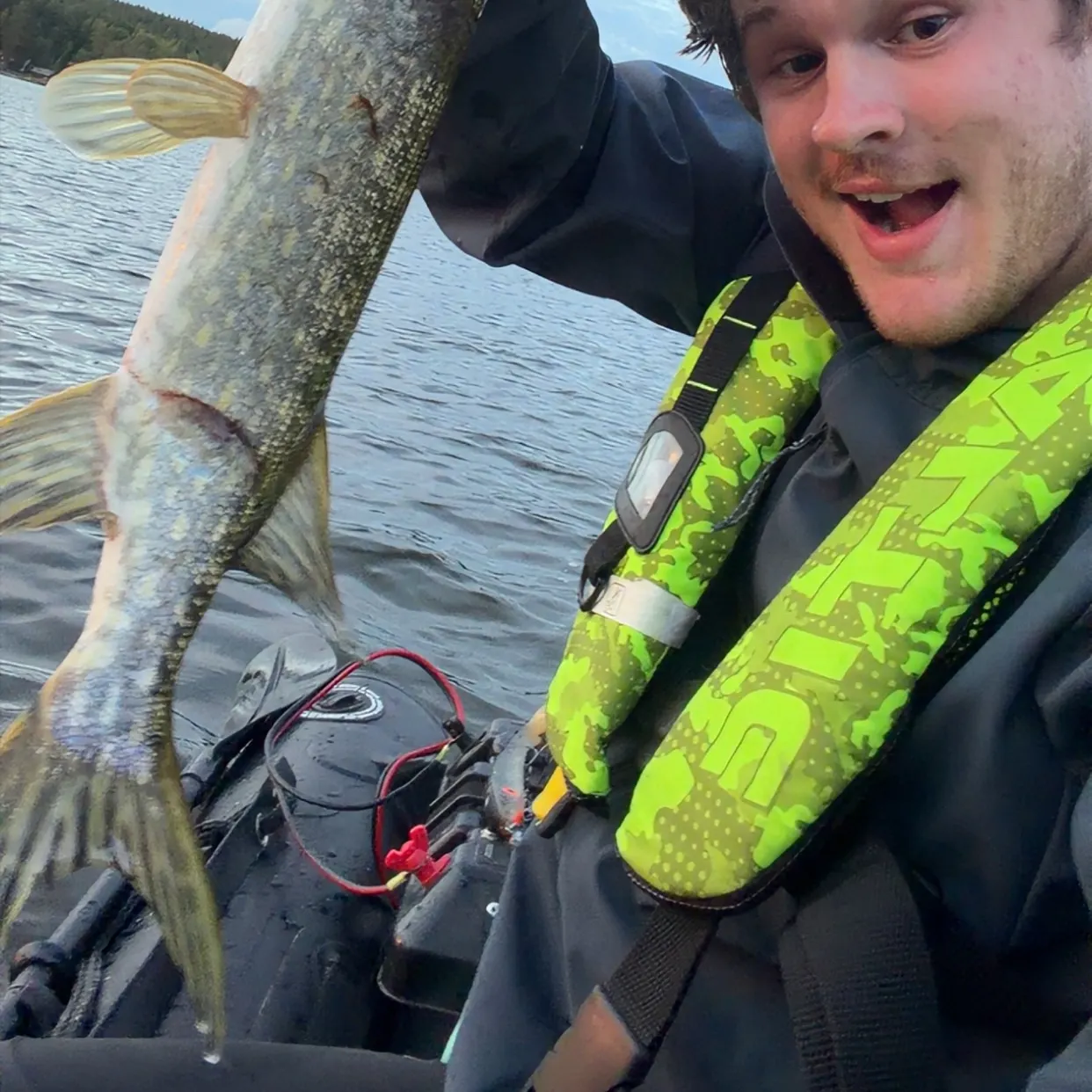 Northern pike caught on Fishbrain