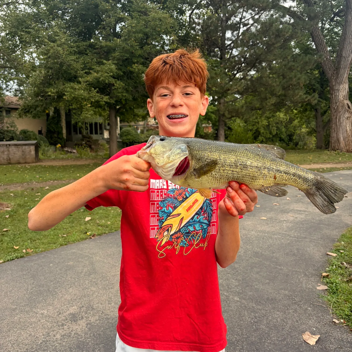 Largemouth bass caught on Fishbrain