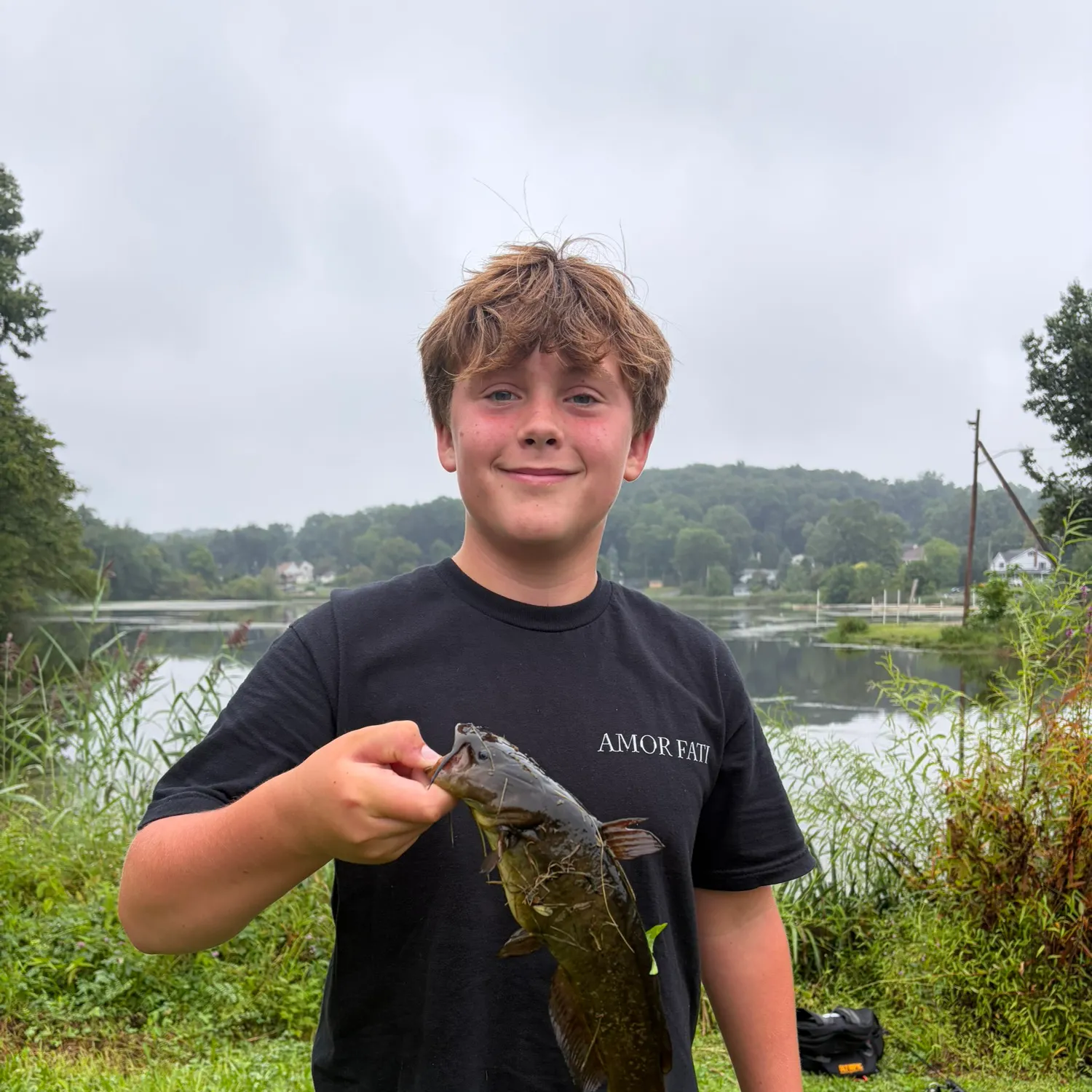 Black bullhead caught on Fishbrain