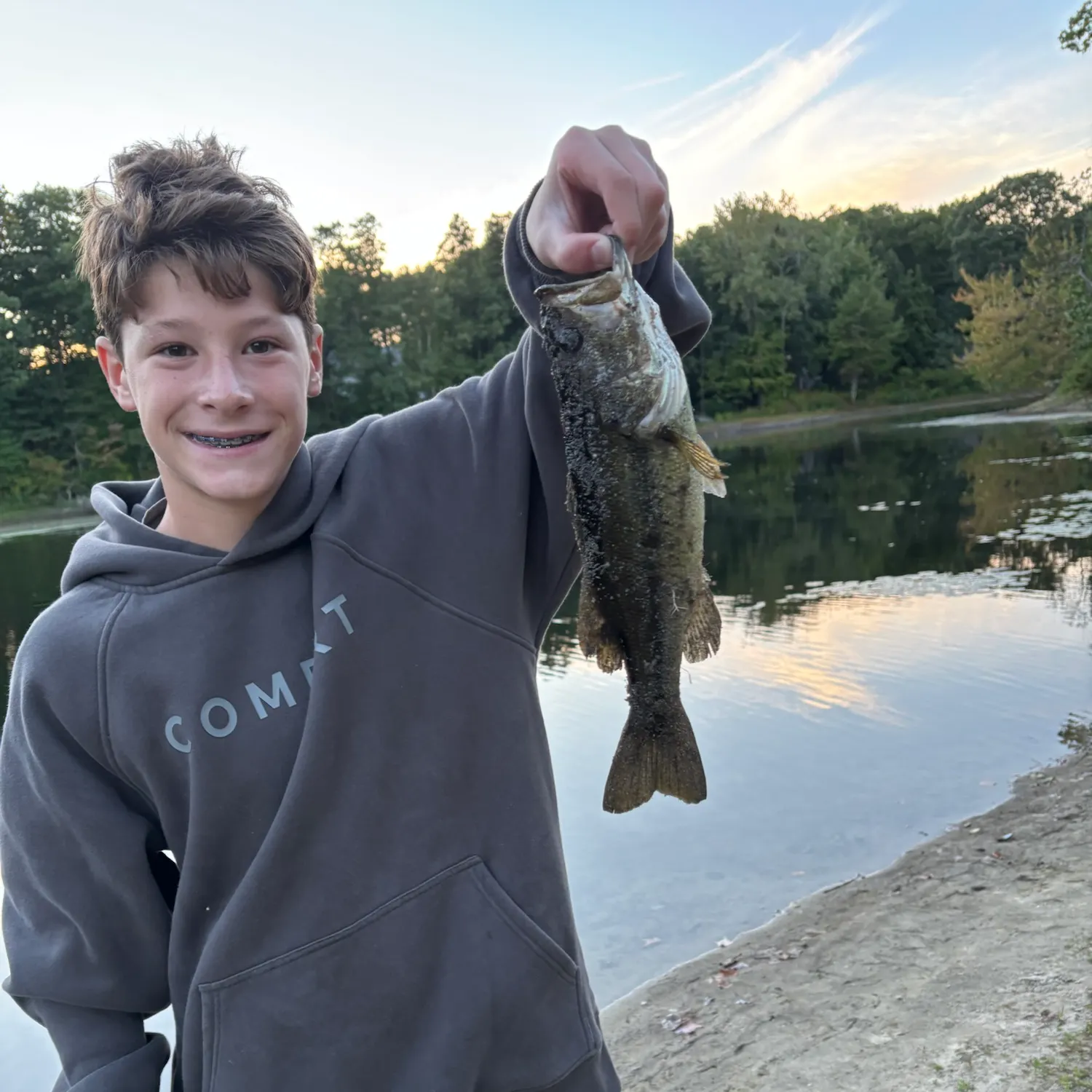 Largemouth bass caught on Fishbrain