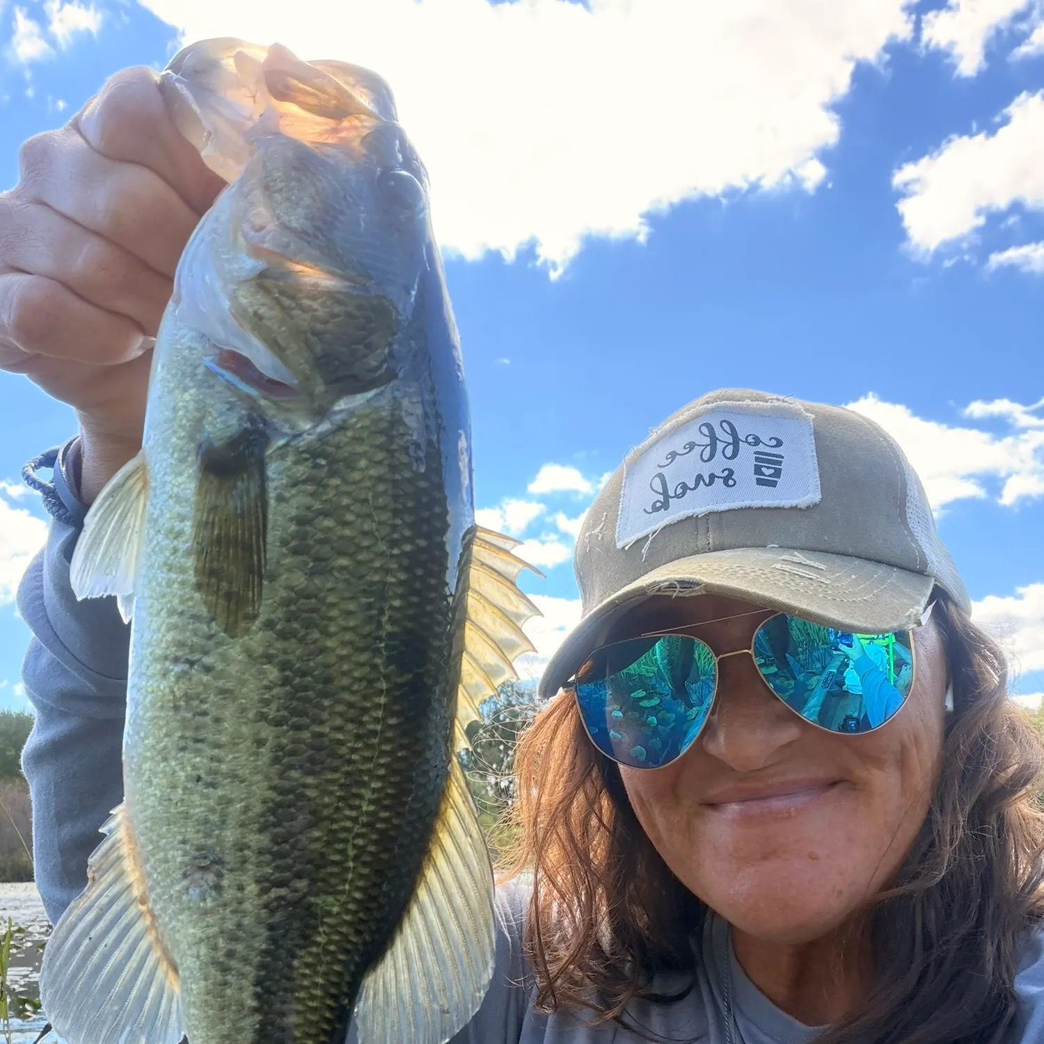Largemouth bass caught on Fishbrain