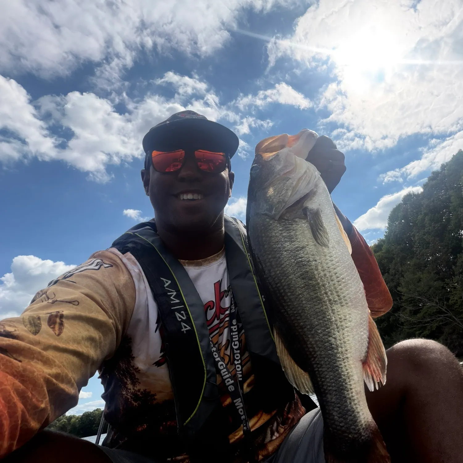 Largemouth bass caught on Fishbrain