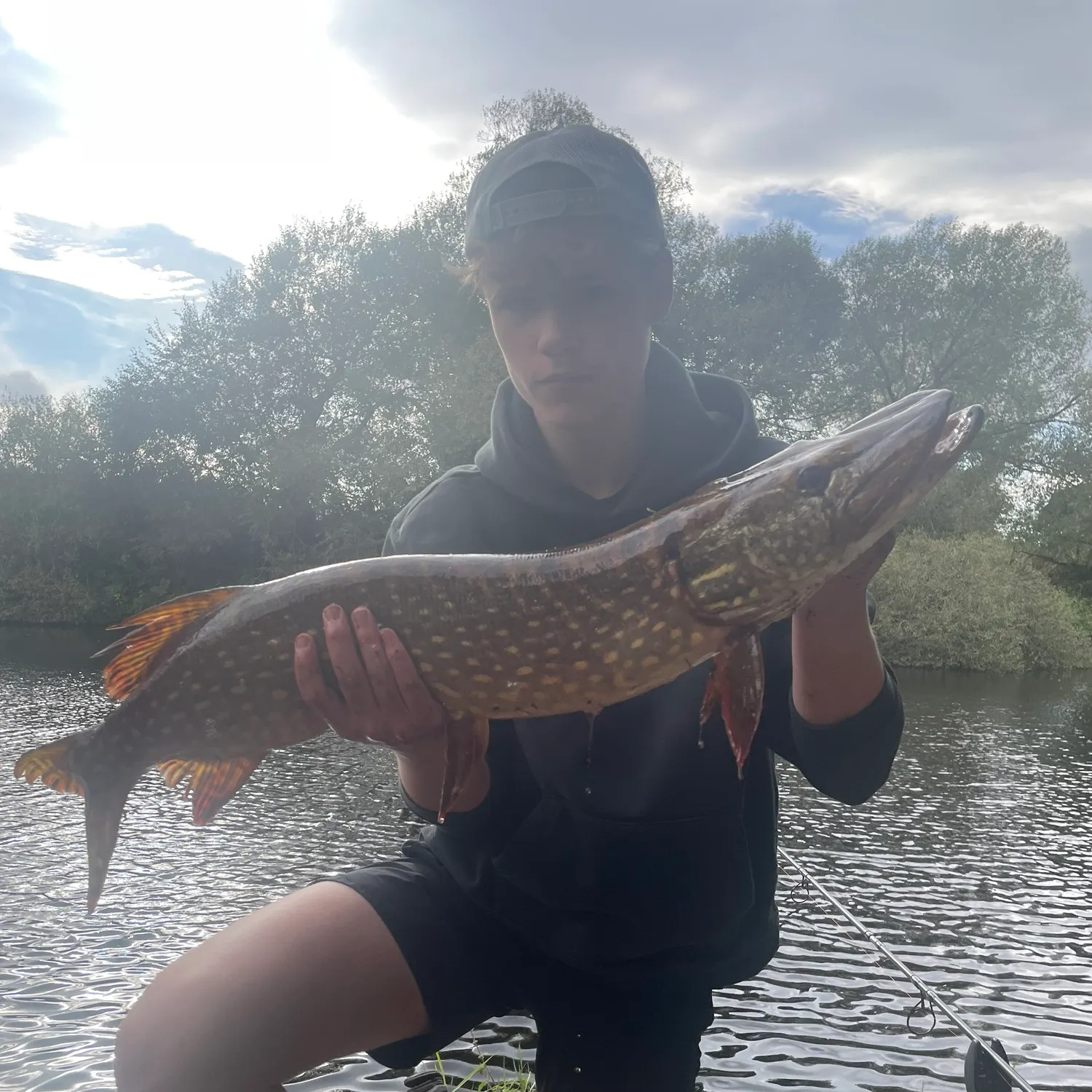 Northern pike caught on Fishbrain
