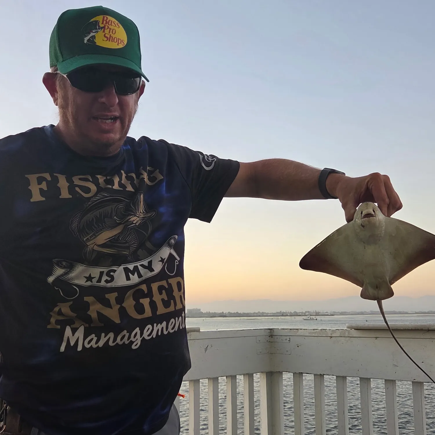 Bat eagle ray caught on Fishbrain