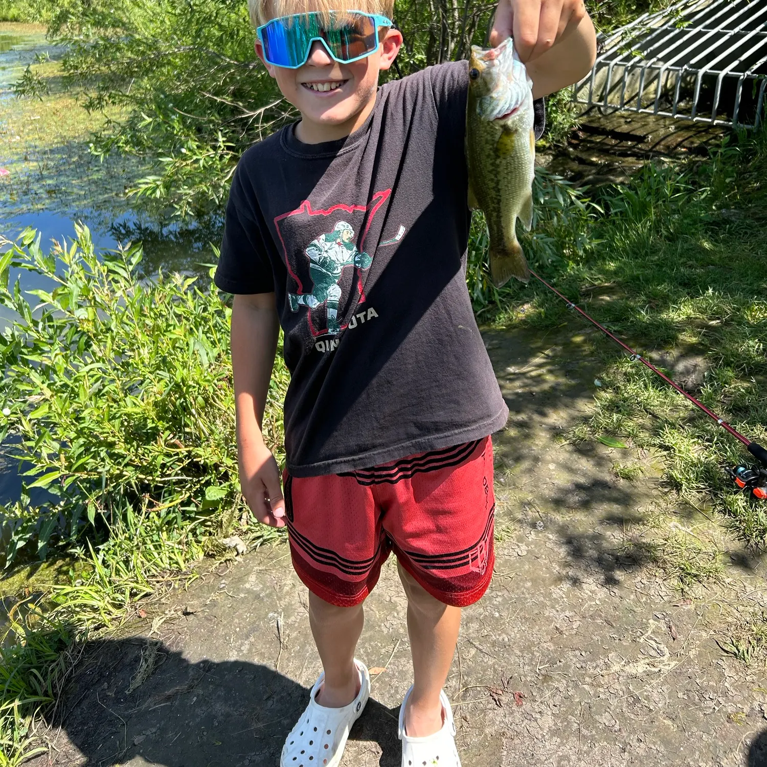 Largemouth bass caught on Fishbrain