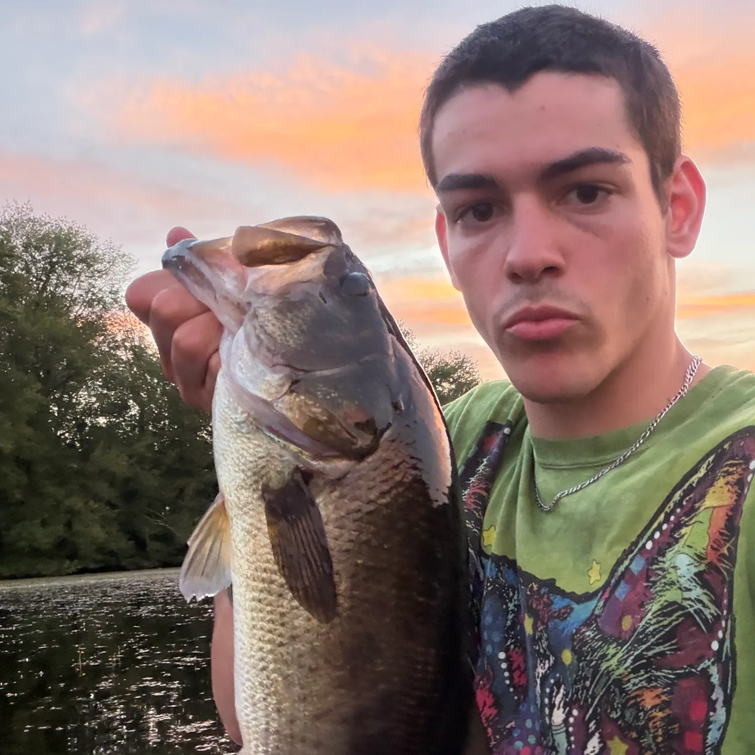 Largemouth bass caught on Fishbrain