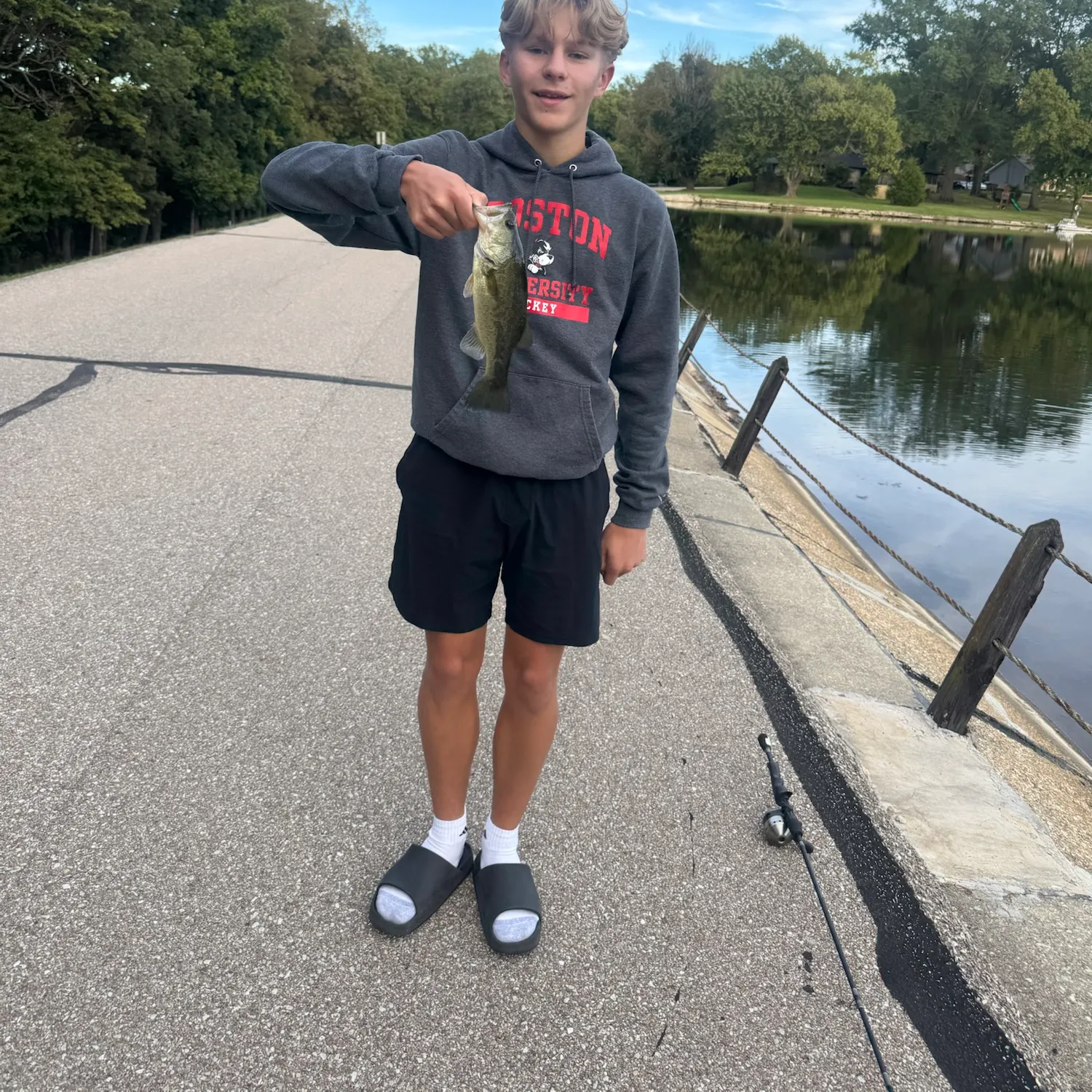 Largemouth bass caught on Fishbrain