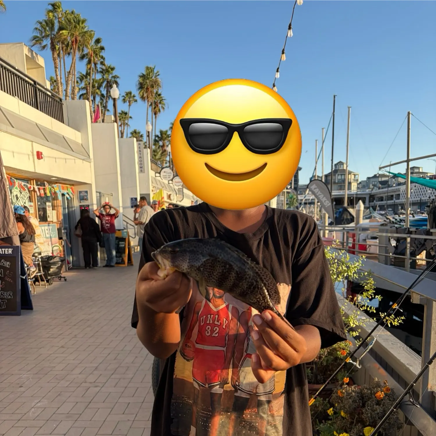 Spotted sand bass caught on Fishbrain