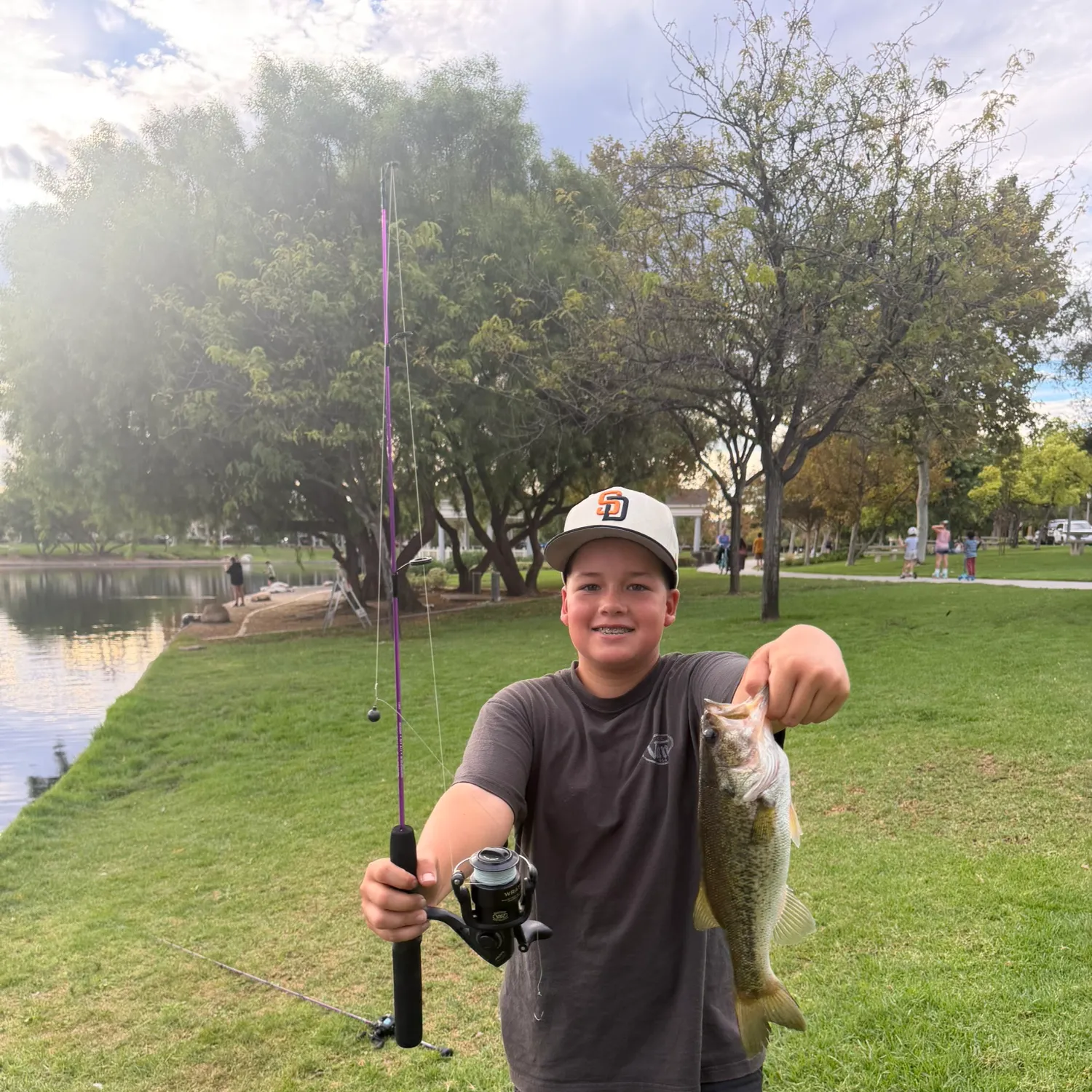 Largemouth bass caught on Fishbrain