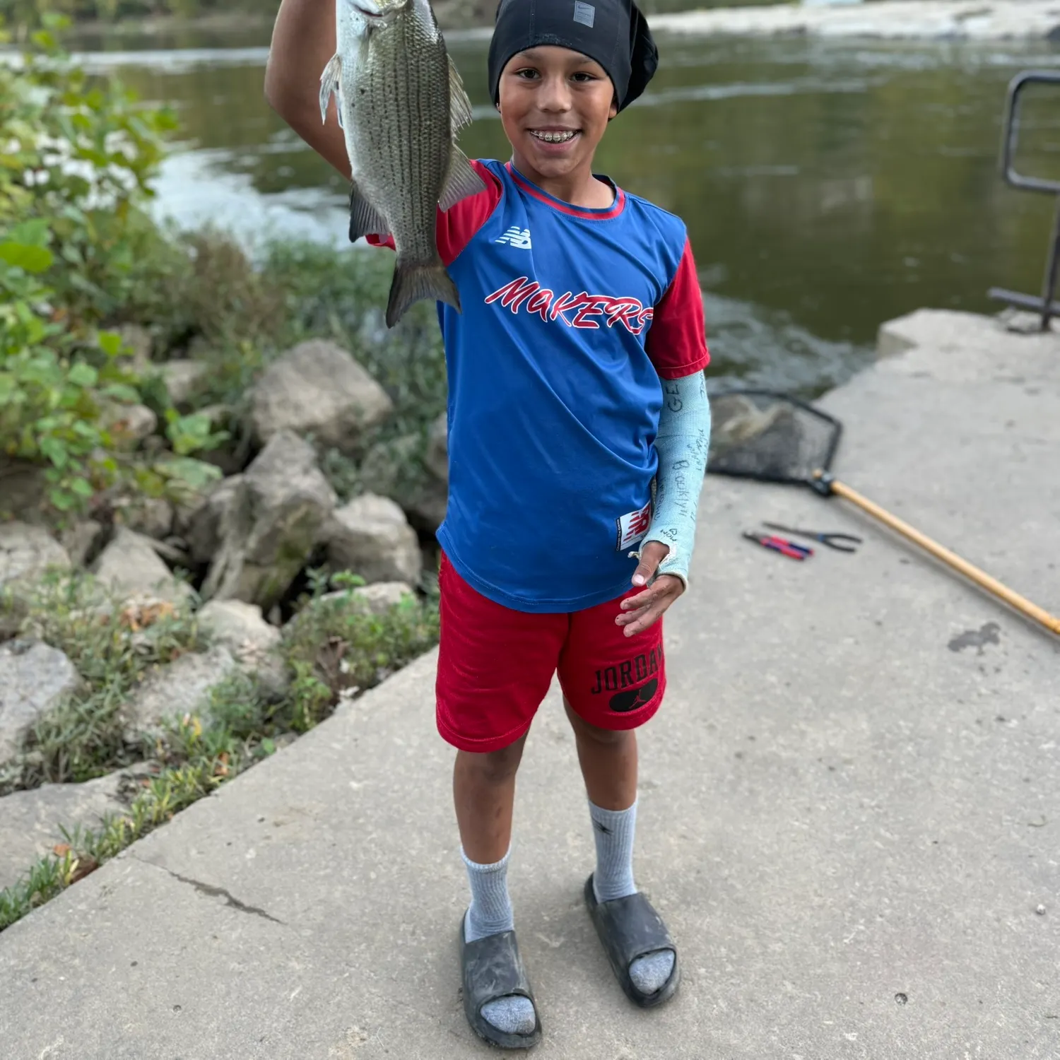 White bass caught on Fishbrain